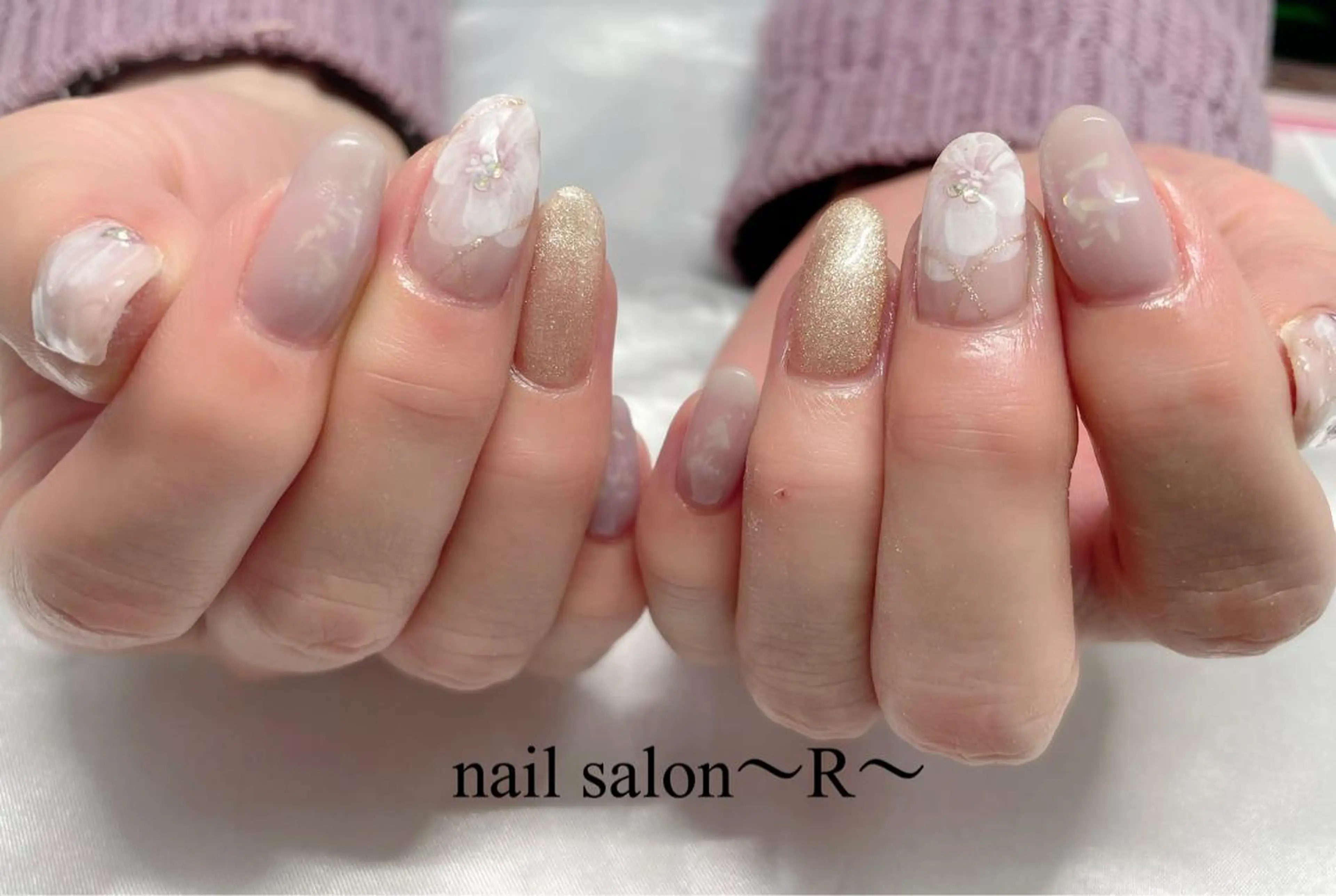 ネイル ハンドネイル 〜 R〜 プライベートサロンのネイルデザイン