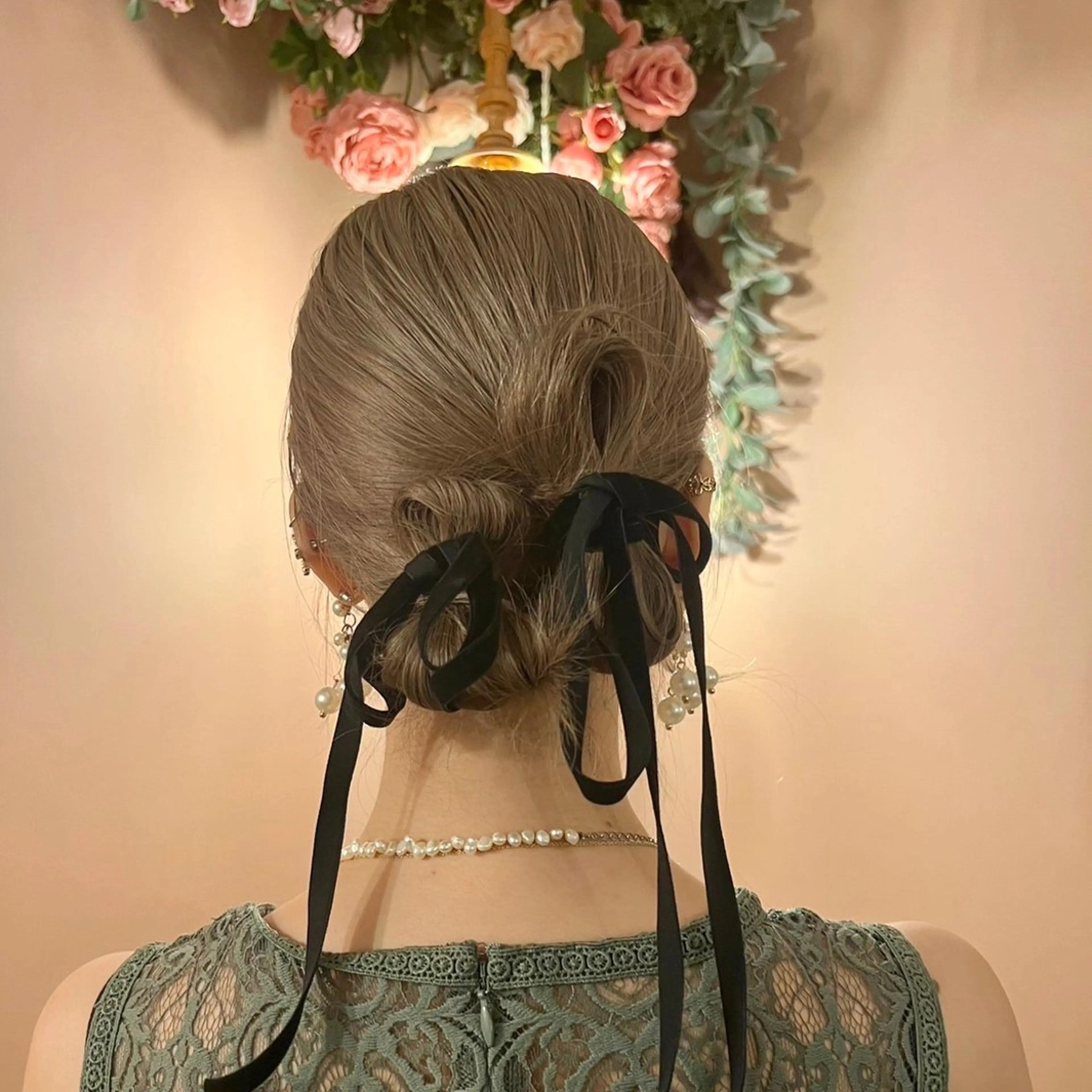 セミロング ヘアアレンジ ヘアセット しみず さくら🌸のヘアスタイル