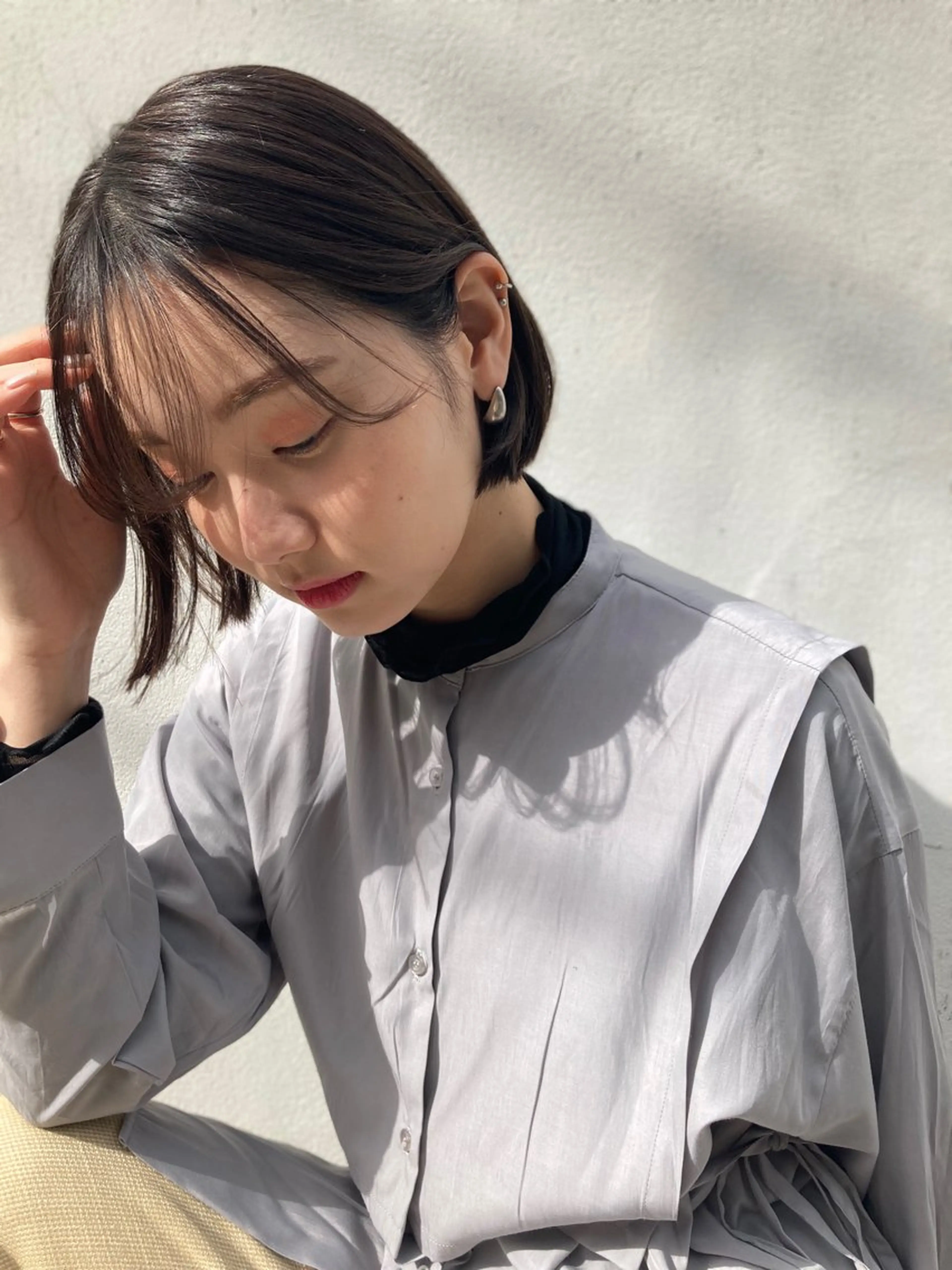 ショート カラー カット ヘアカラー 韓国風⭐️くびれヘア 🍀高津かえでのヘアスタイル