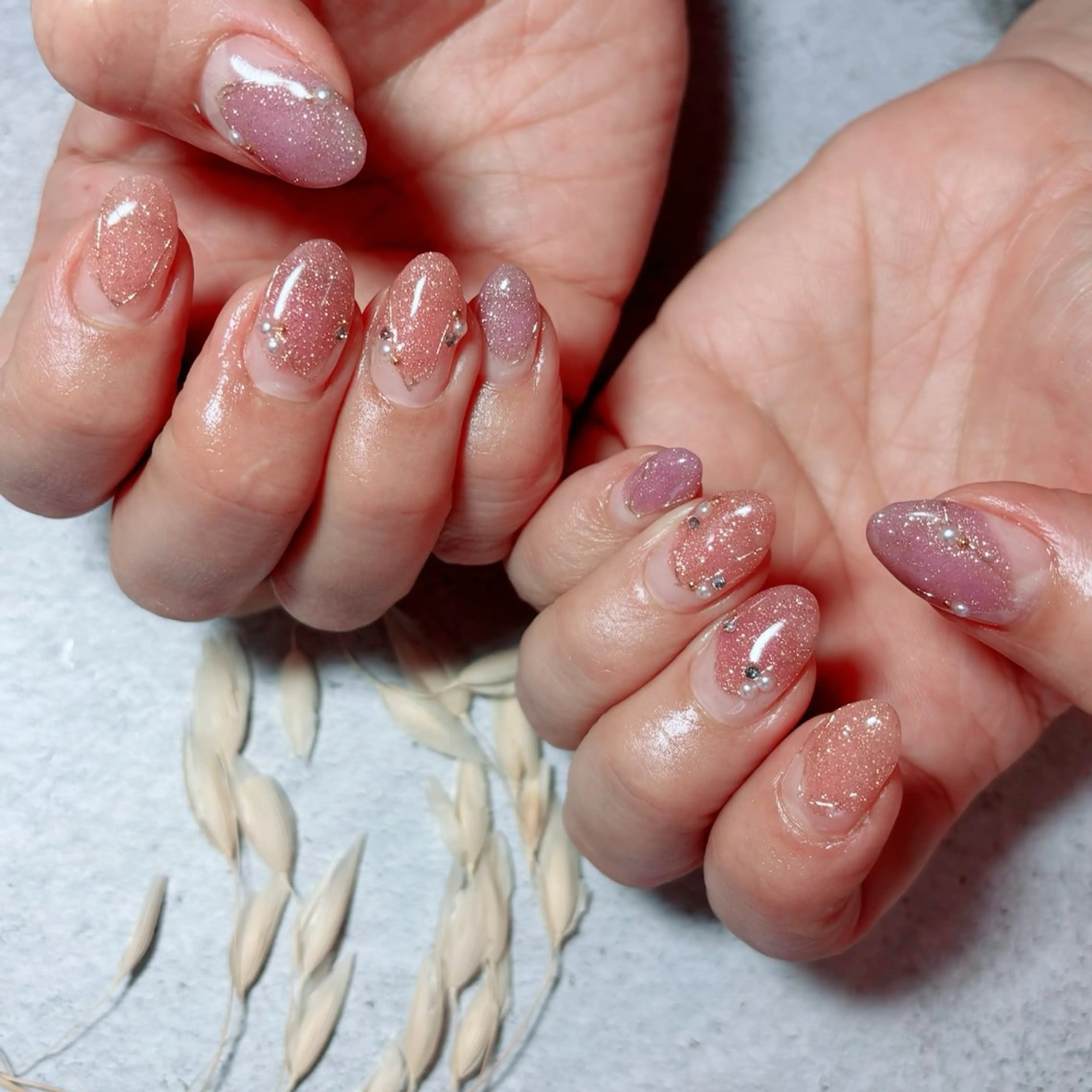 ネイル フラッシュネイル ピンク nailsalon SIMB.のネイルデザイン