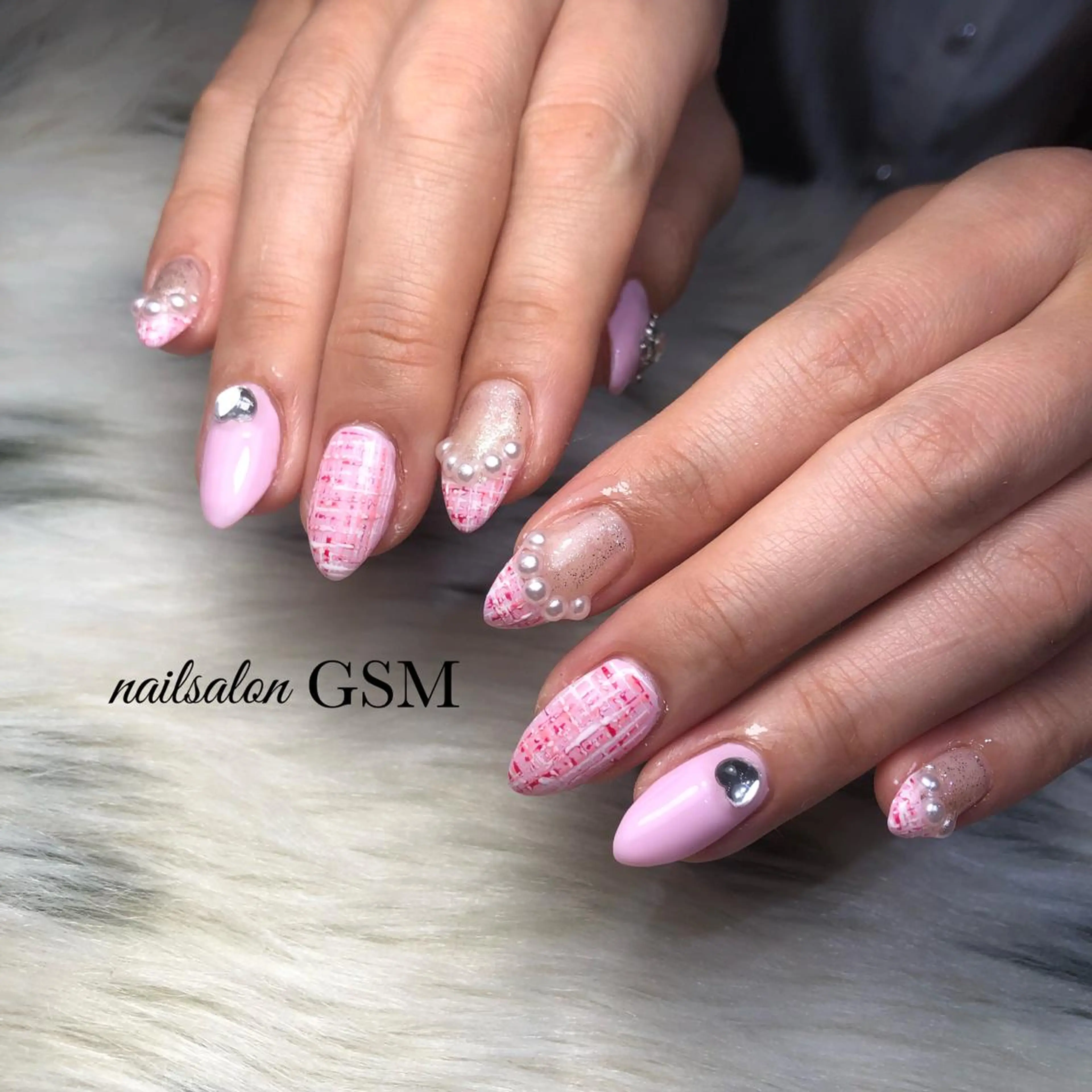 ネイル ツイードネイル nail salon GSMのネイルデザイン