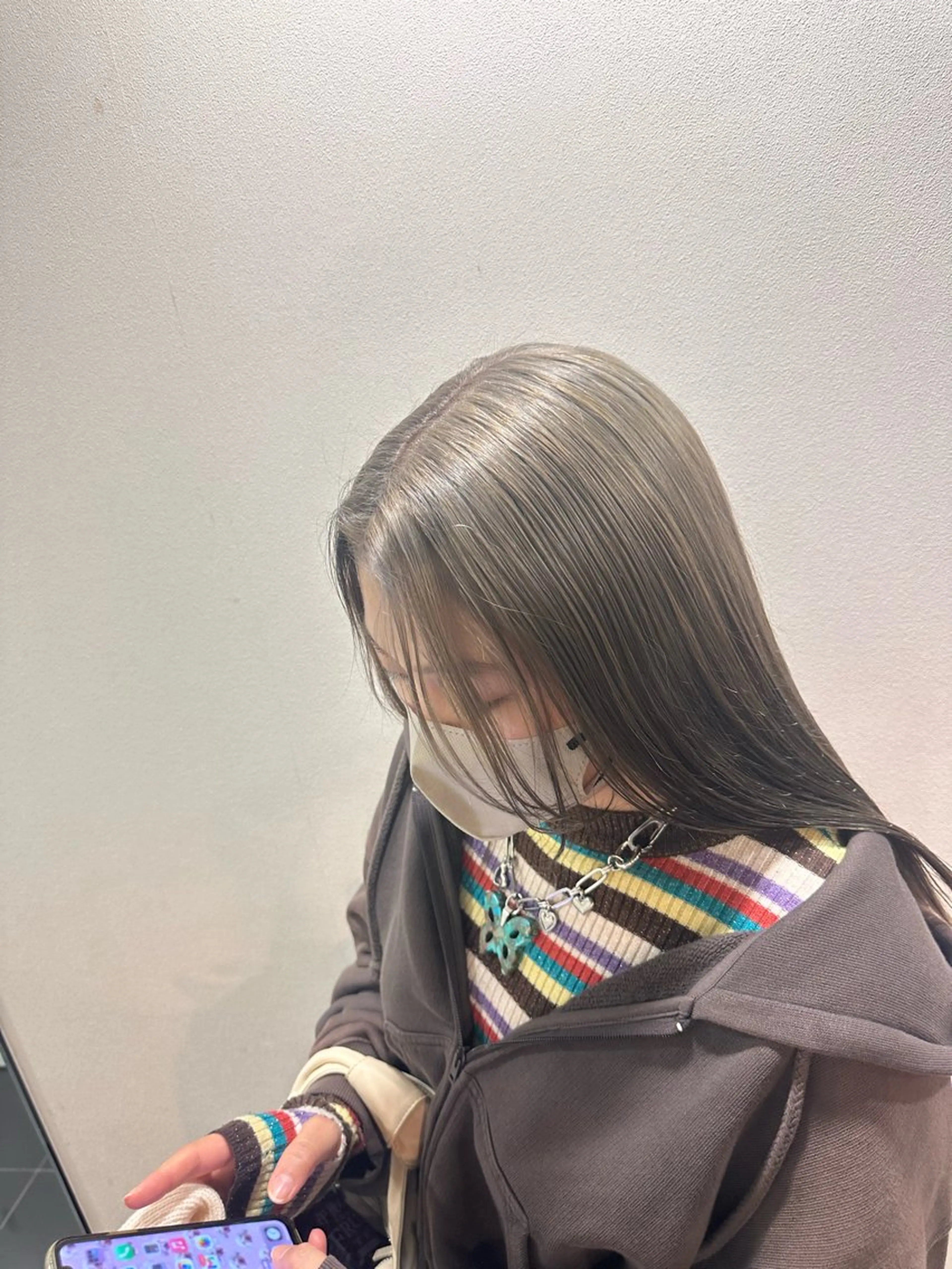 ロング カラー ブリーチカラー/ベー ジュ/Hono🦖のヘアスタイル