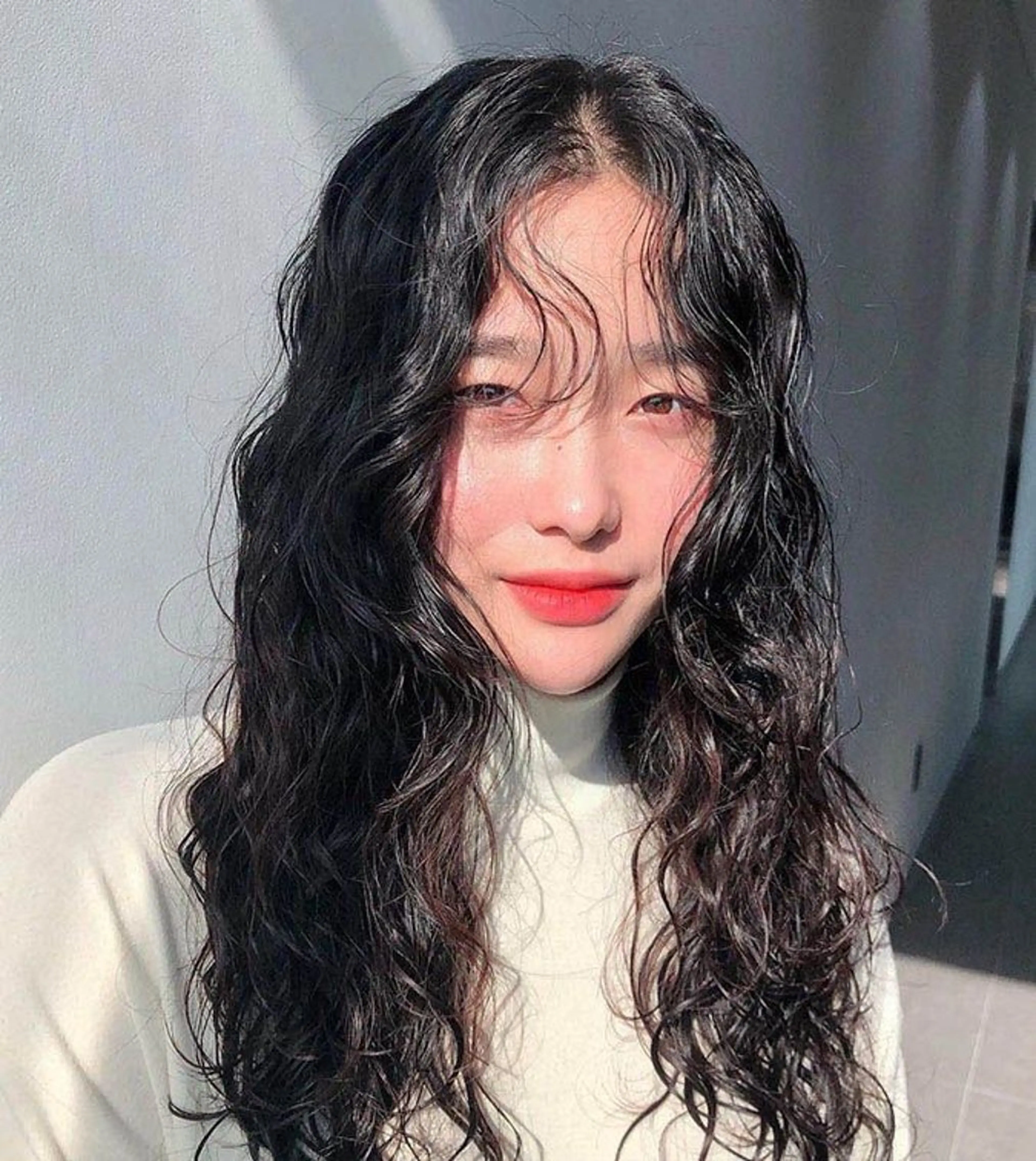 ロング カラー パーマ カット ヘアカラー トリートメント 表参道🌿赤み消し カラー/チナツのヘアスタイル