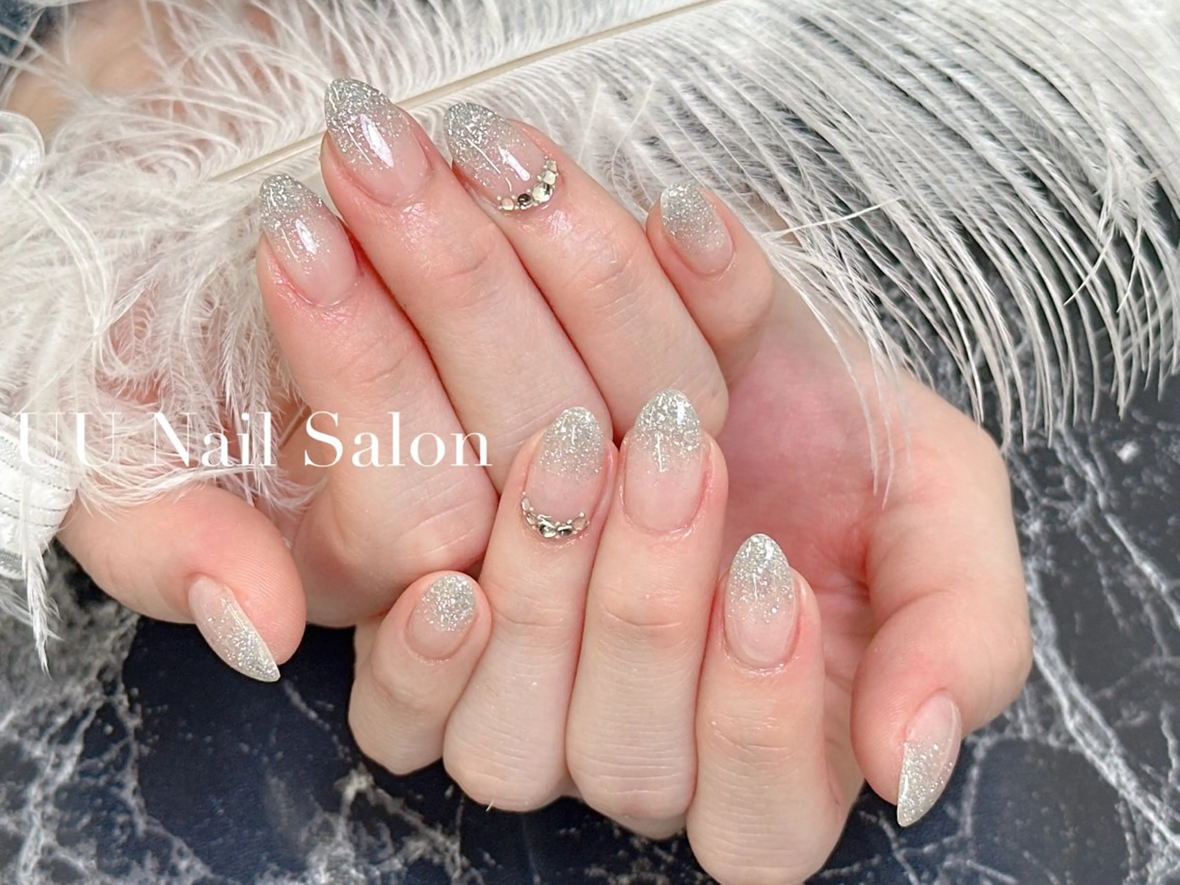 ネイル ストーンネイル ハンドネイル UU Nail Salon 西川口のネイルデザイン