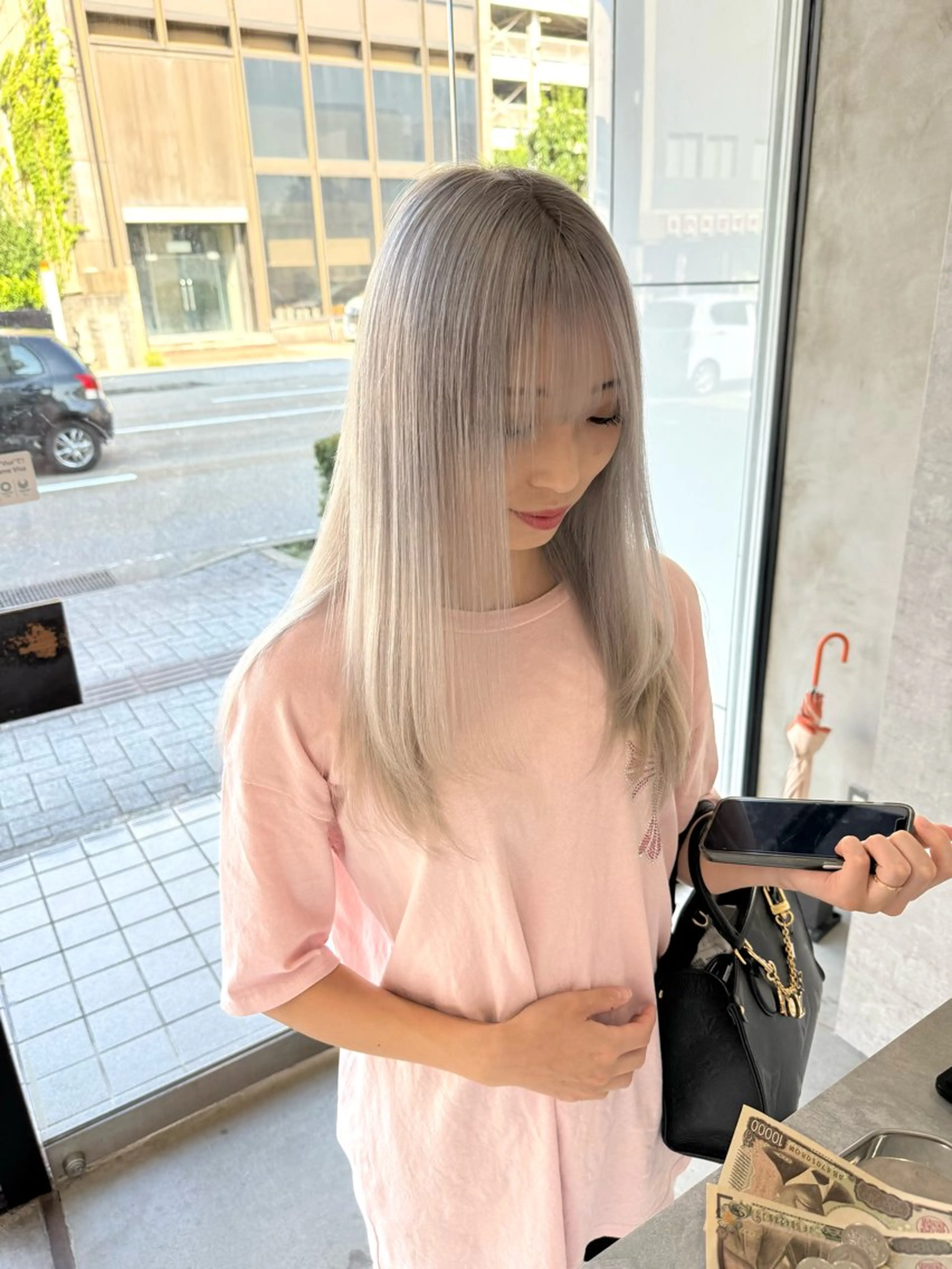 ロング カラー ヘアカラー 一ノ瀬 暁のヘアスタイル