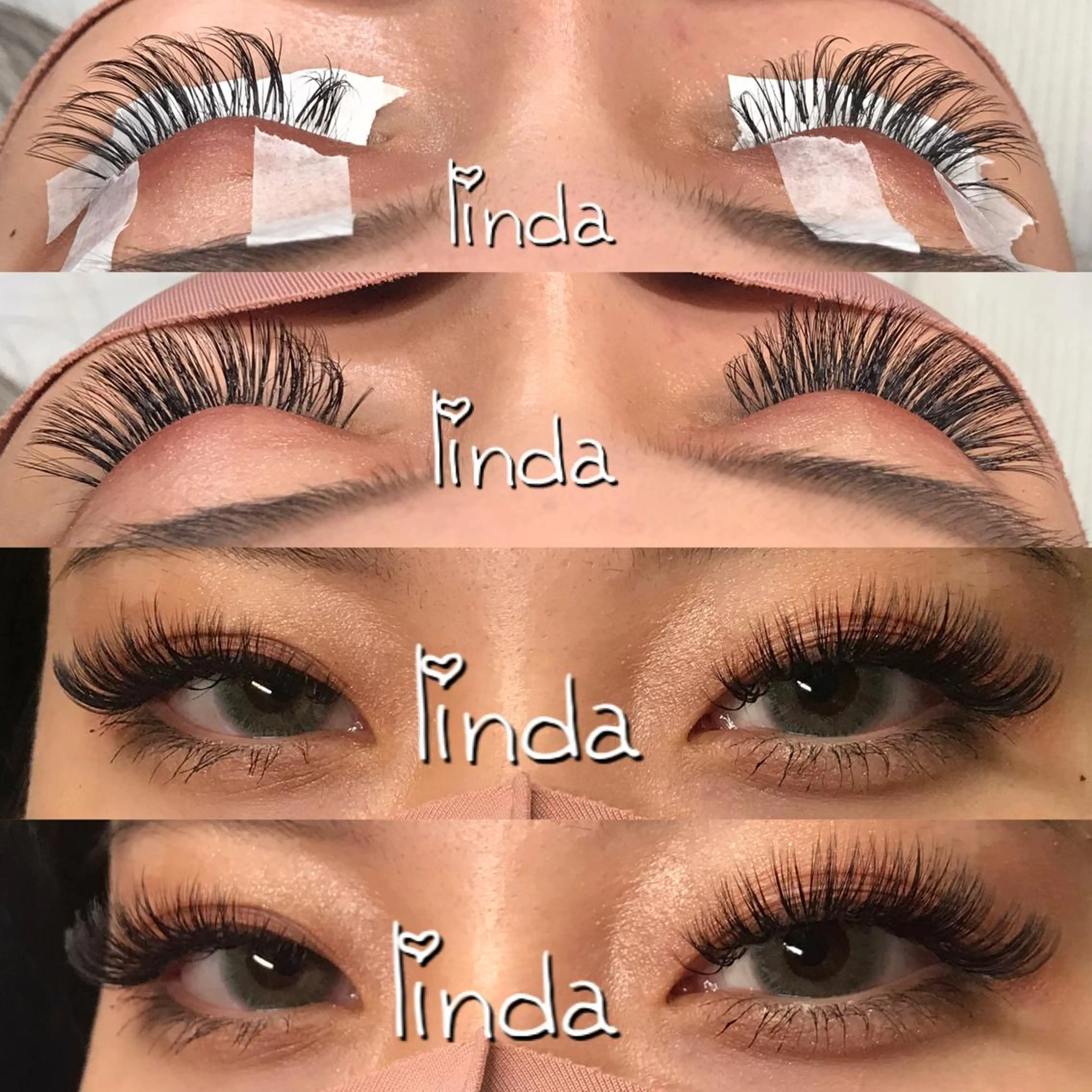 マツエク・マツパ ボリュームラッシュ linda lashesのマツエク・マツパデザイン