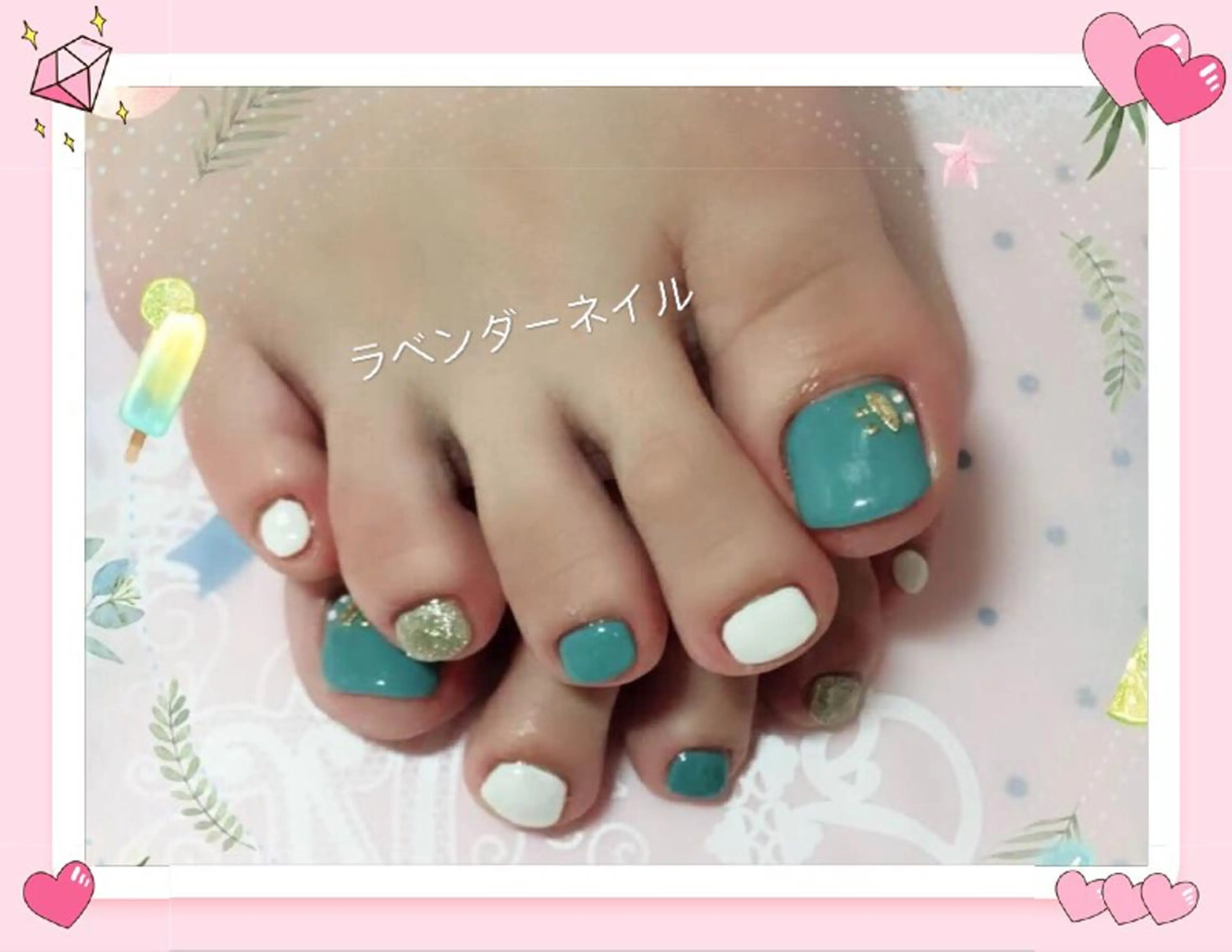 ネイル ラベンダー💖日暮里 ルル💖ネイルのネイルデザイン