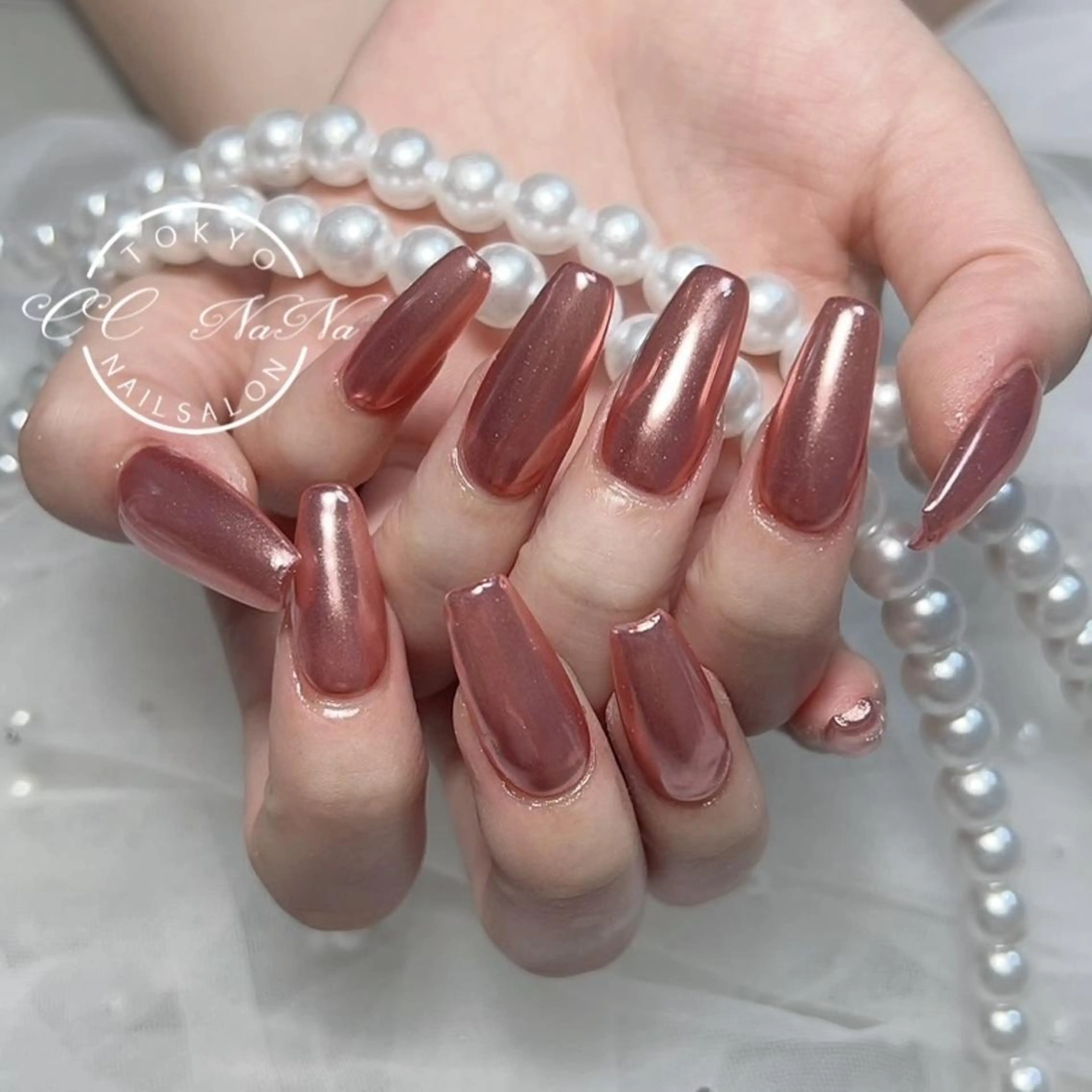 ネイル アートネイル ミラーネイル スカルプネイル CCNaNaスカルプ 長さだし専門💎Yoのネイルデザイン