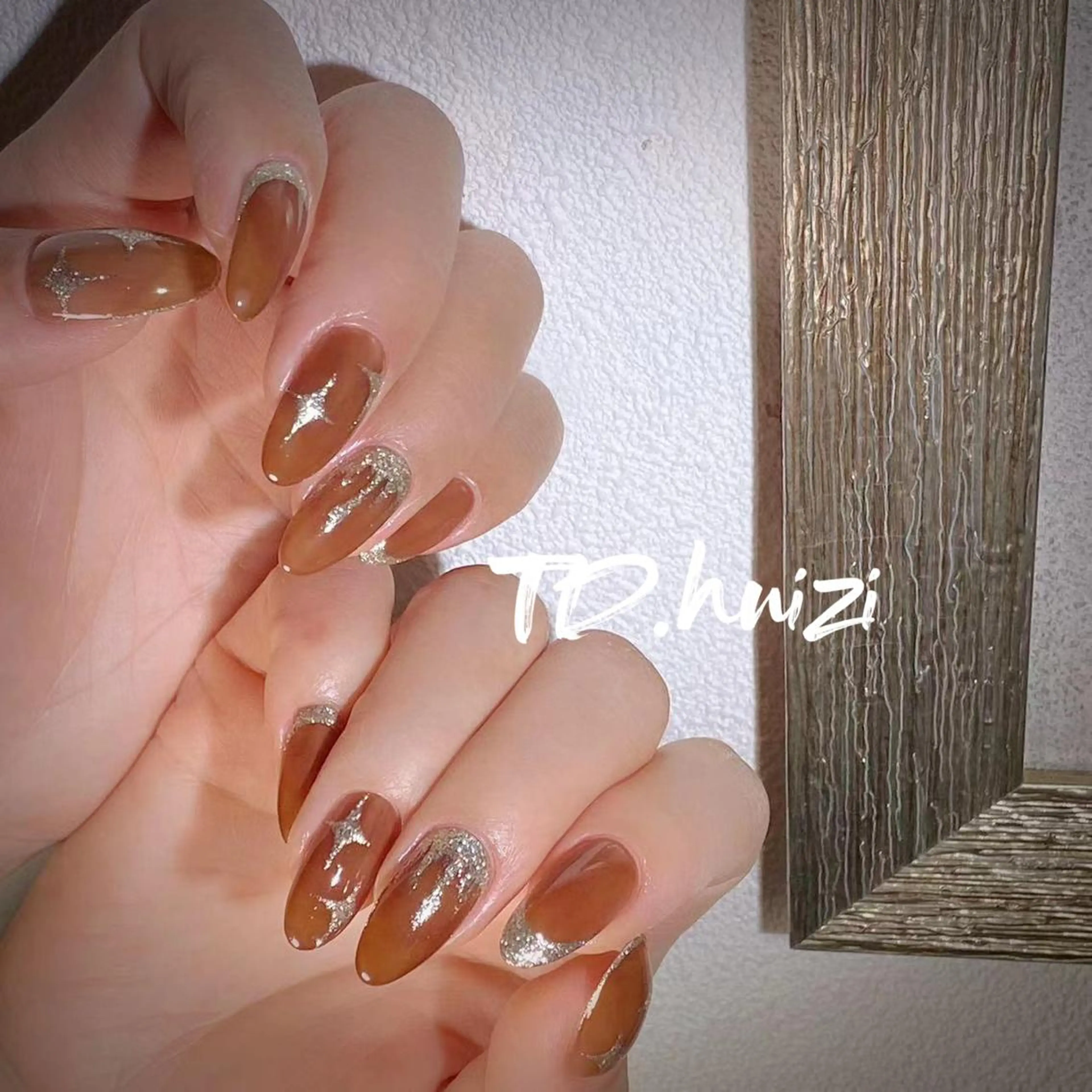 セミロング めぐみのネイルサロン スタッフ練習のネイルデザイン