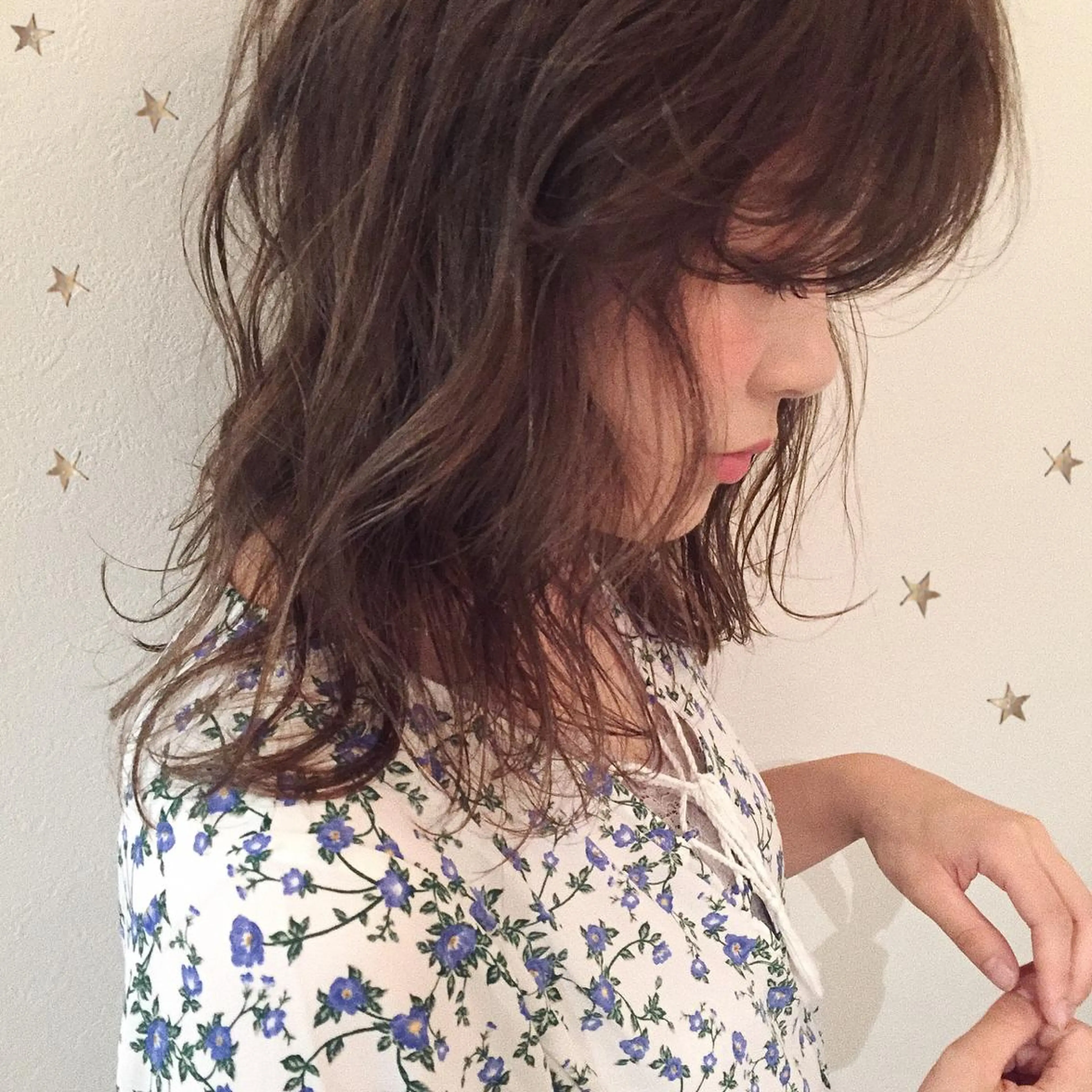 セミロング 市川 千夏のヘアスタイル