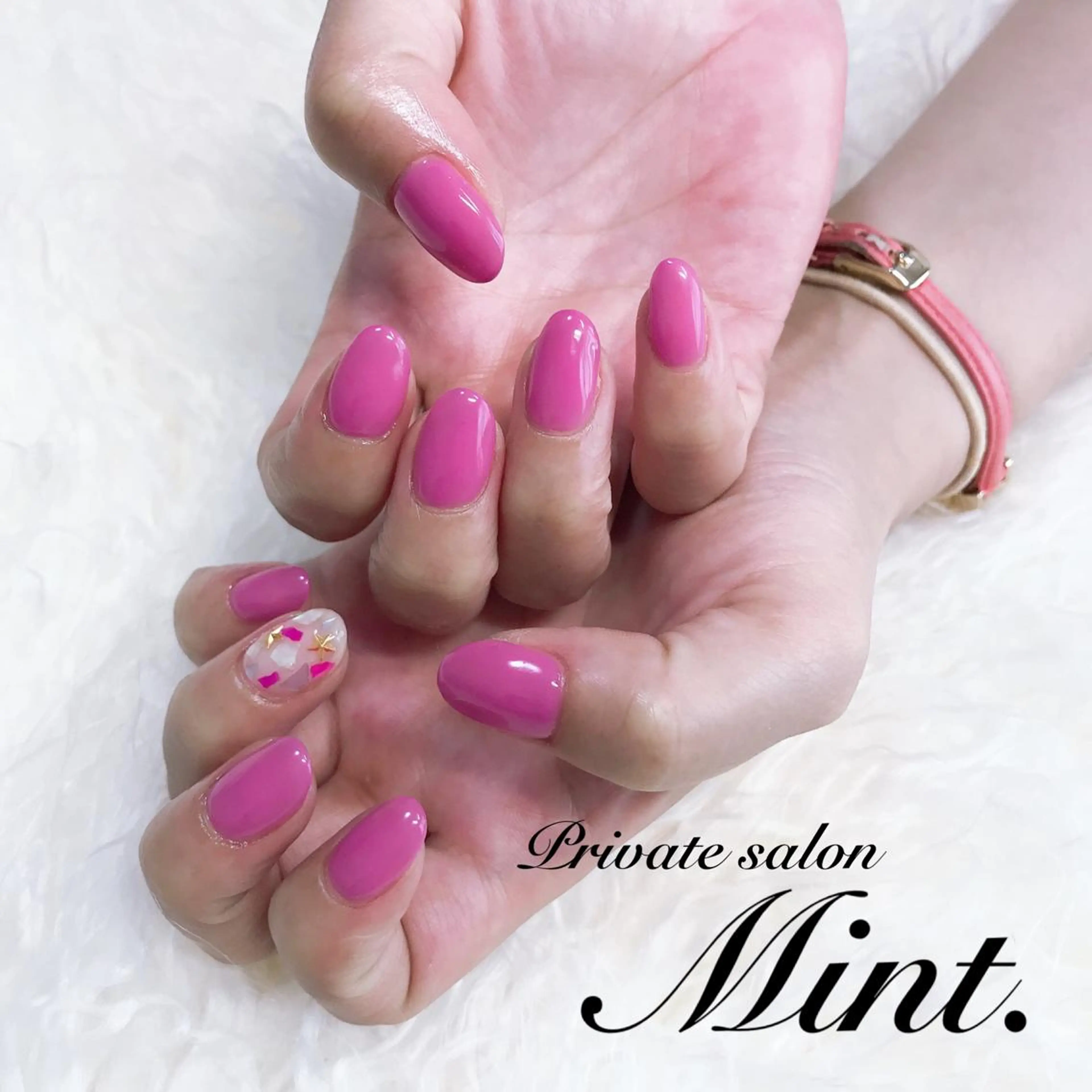 ミディアム ネイル ジェルネイル ハンドネイル Mint. nailのネイルデザイン