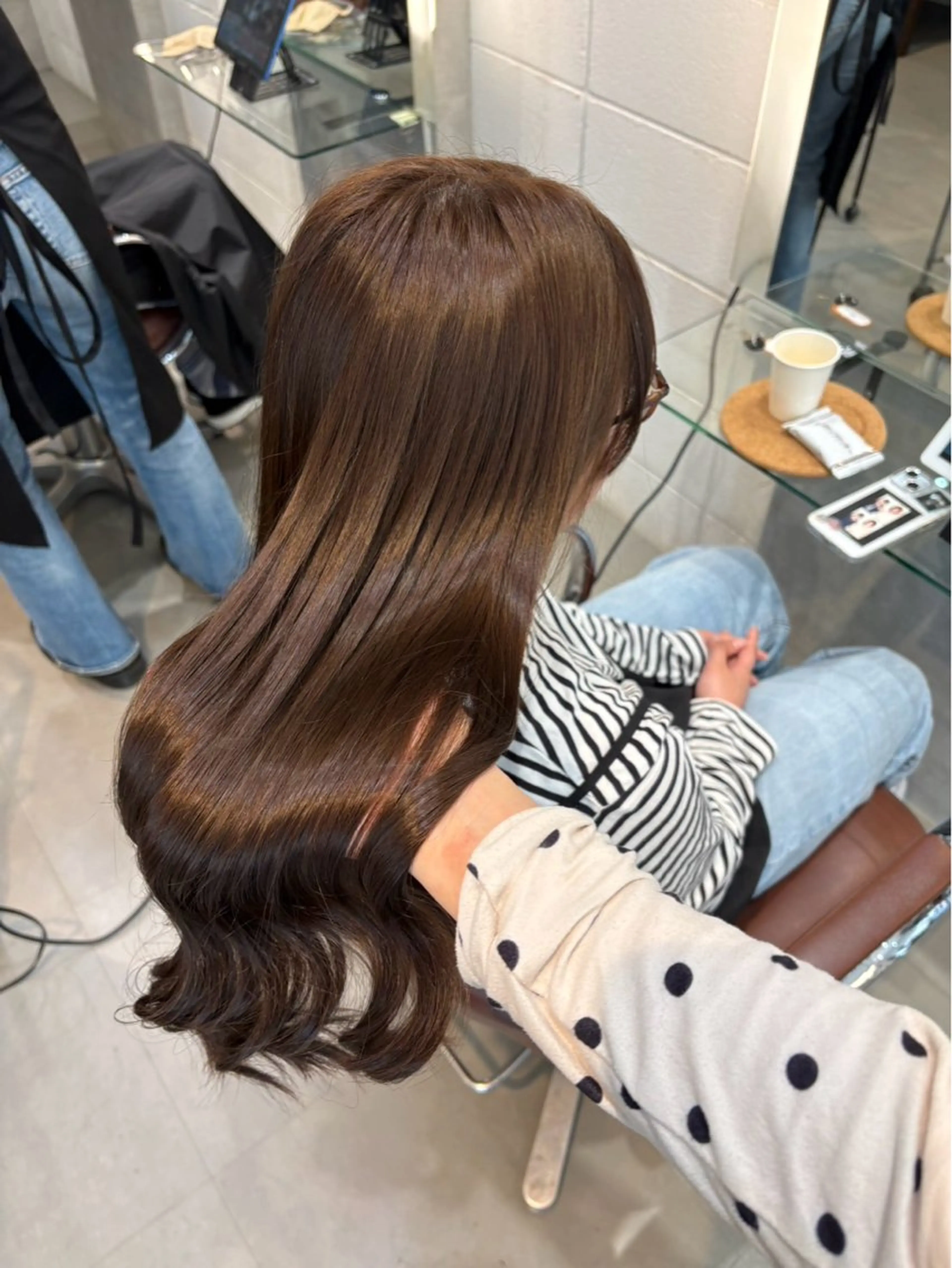 ロング カラー chic 米満 柚月のヘアスタイル