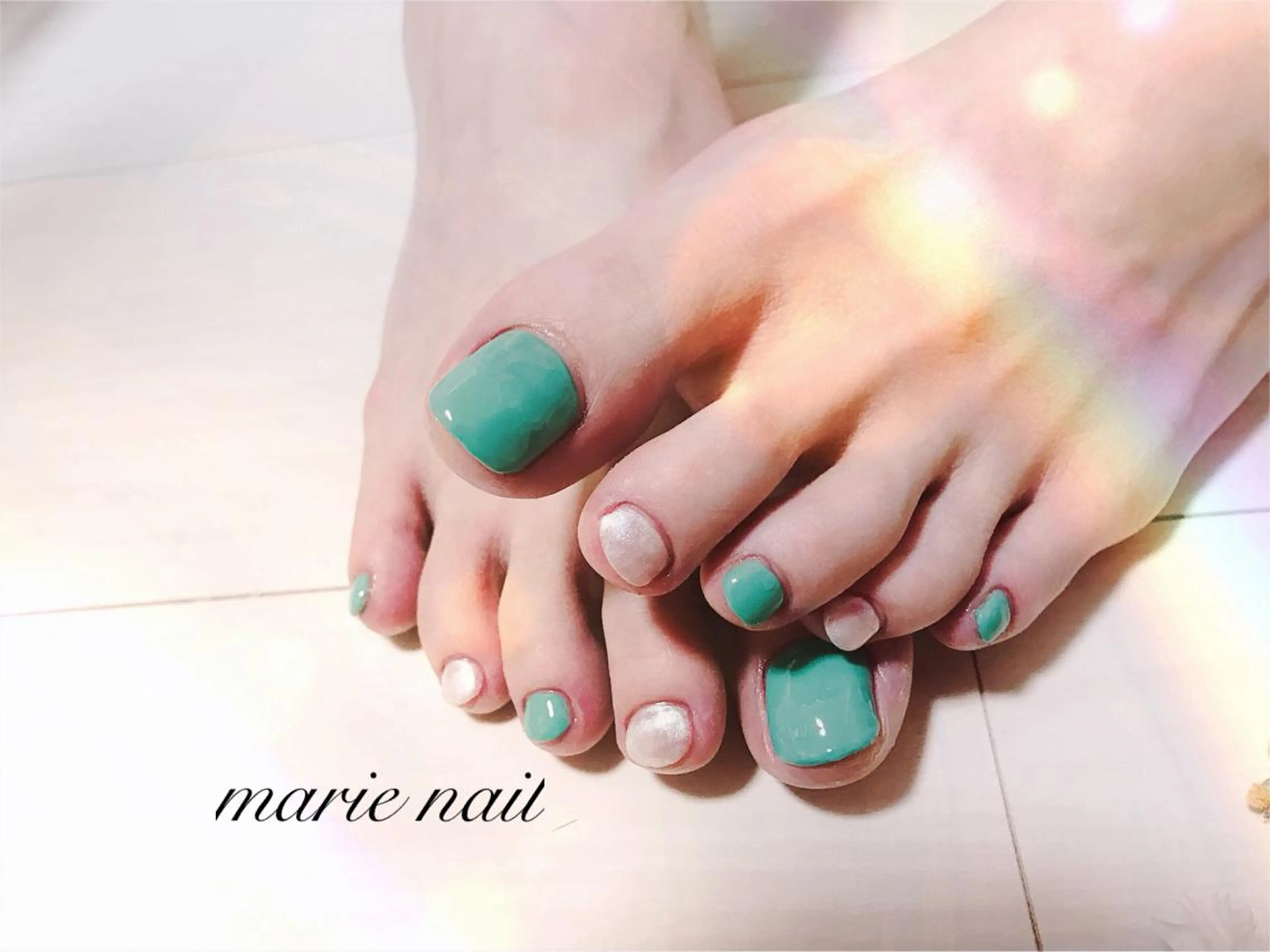 ネイル フットネイル ジェルネイル marie nailのネイルデザイン