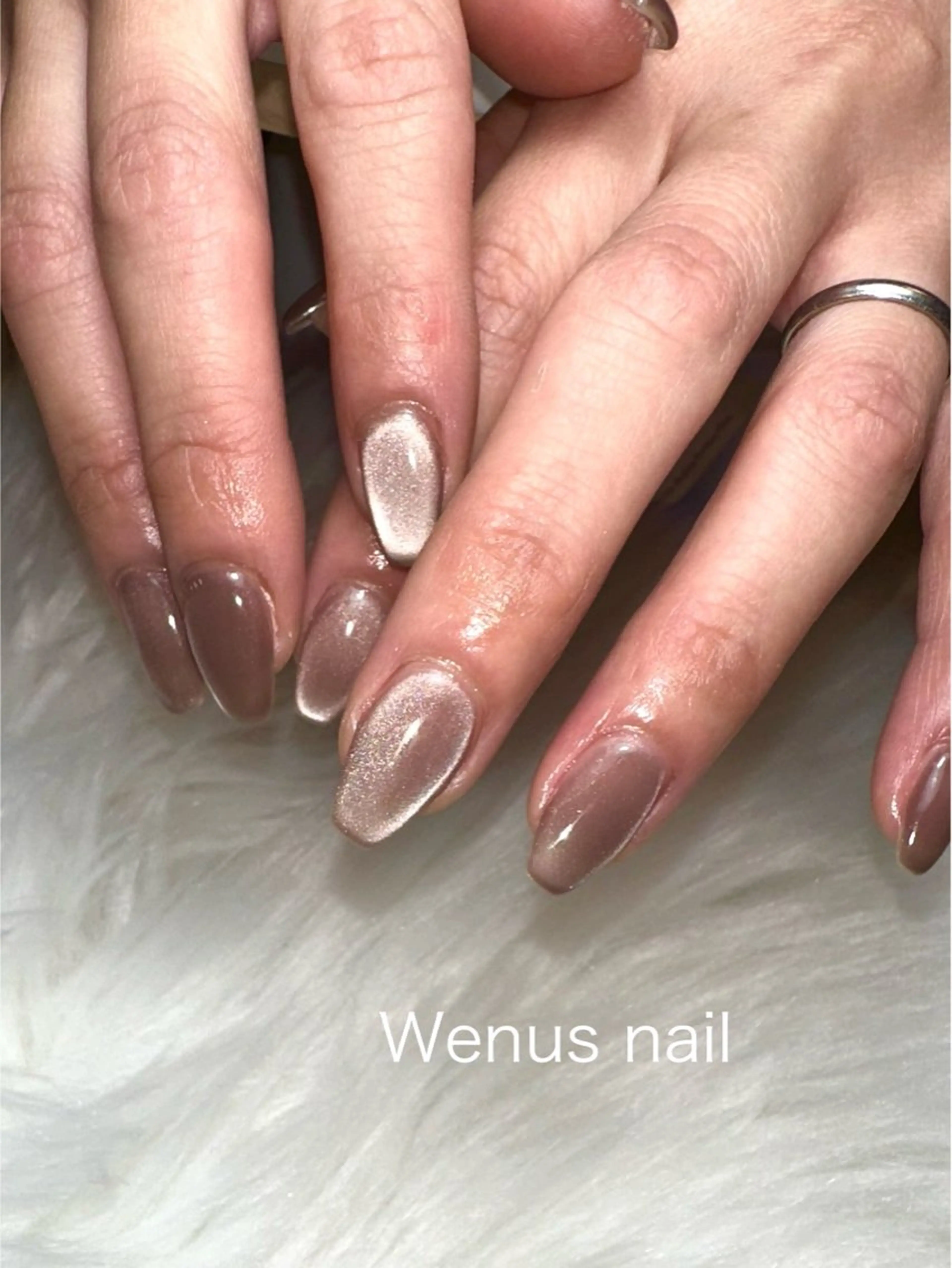 セミロング ハンドネイル wenus kahoのネイルデザイン