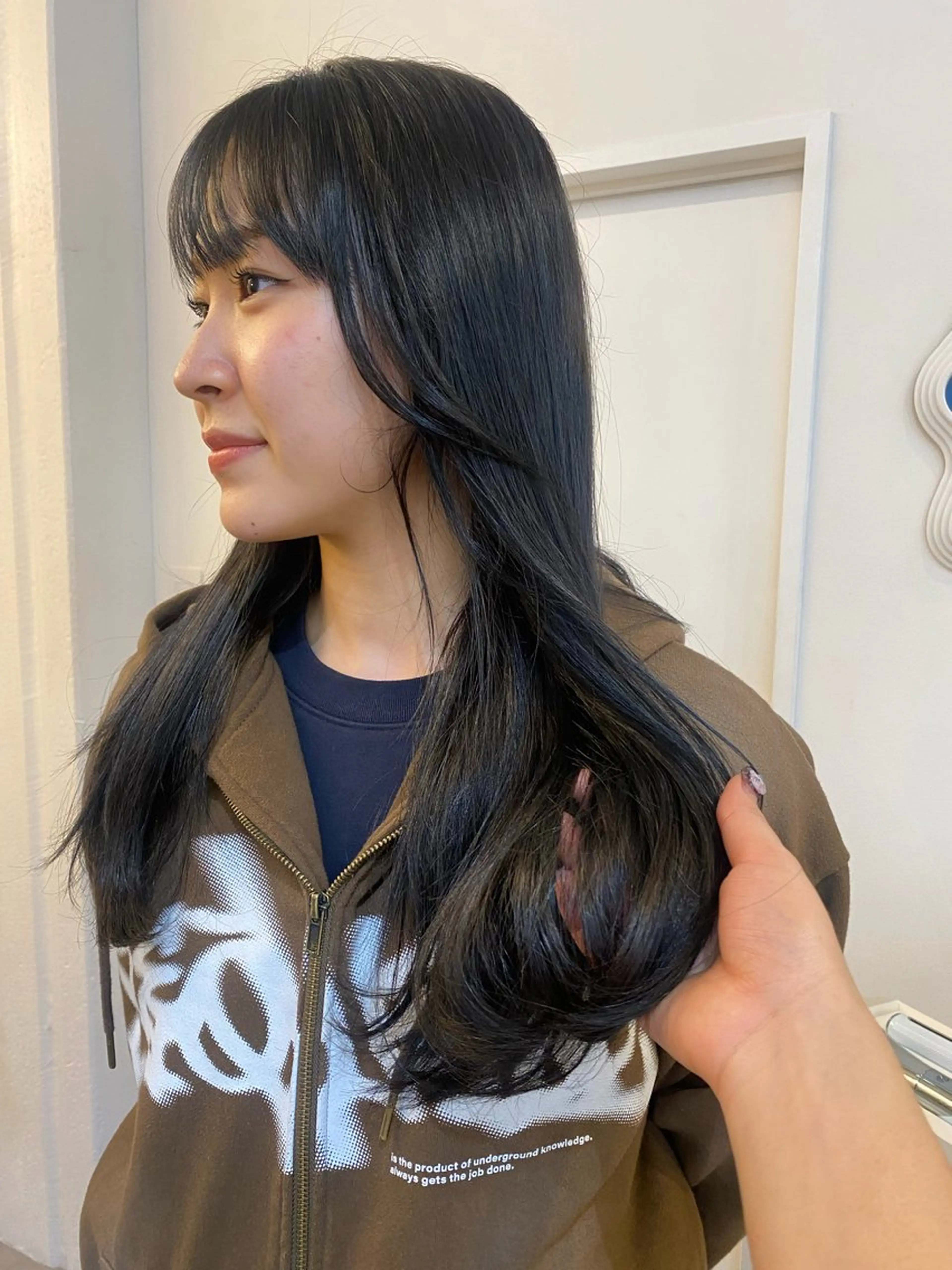 セミロング カラー hair design chouchou所属・ichika/福岡 /透明感カラー🤎のヘアスタイル