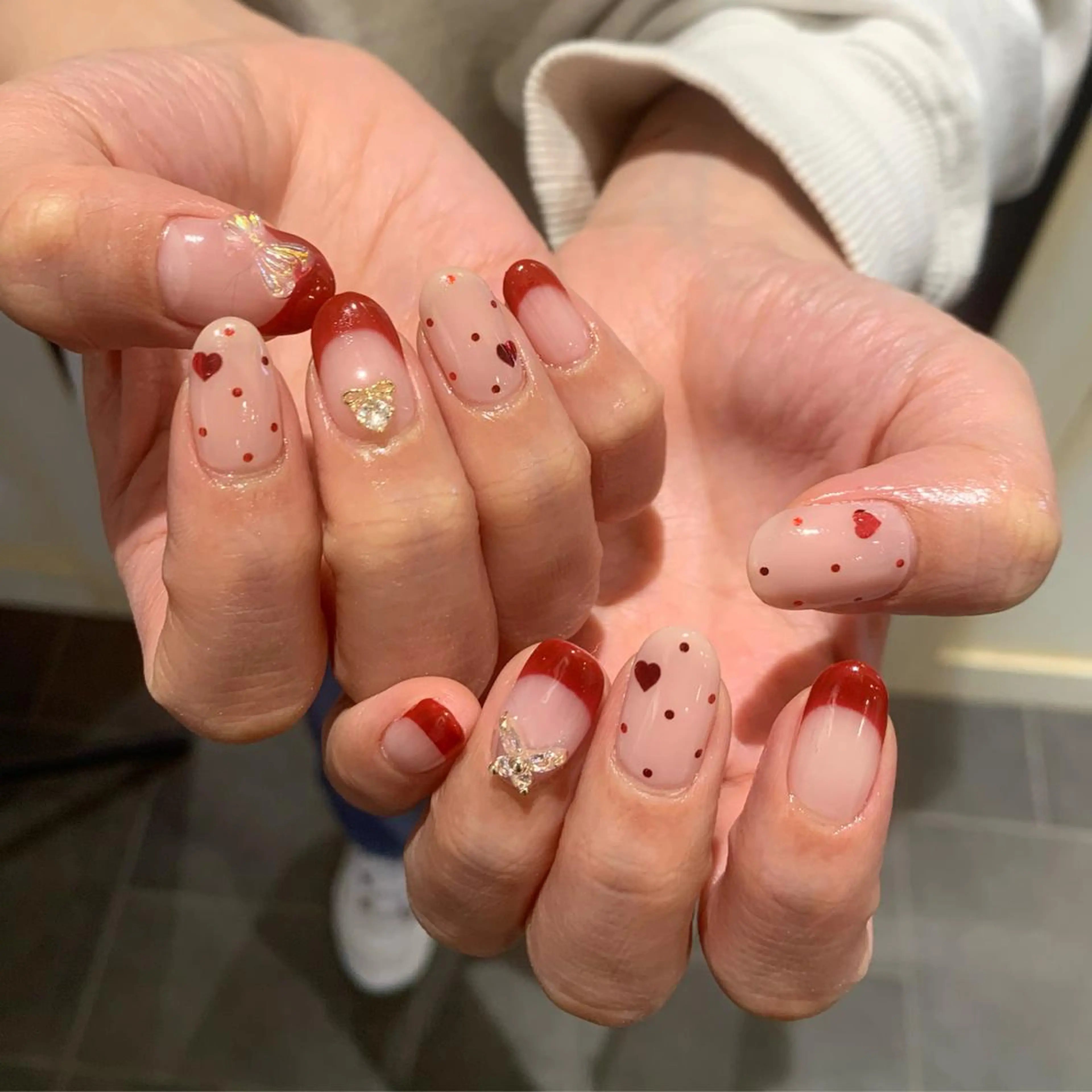 ネイル バレンタイン Imyme mine Rioのネイルデザイン