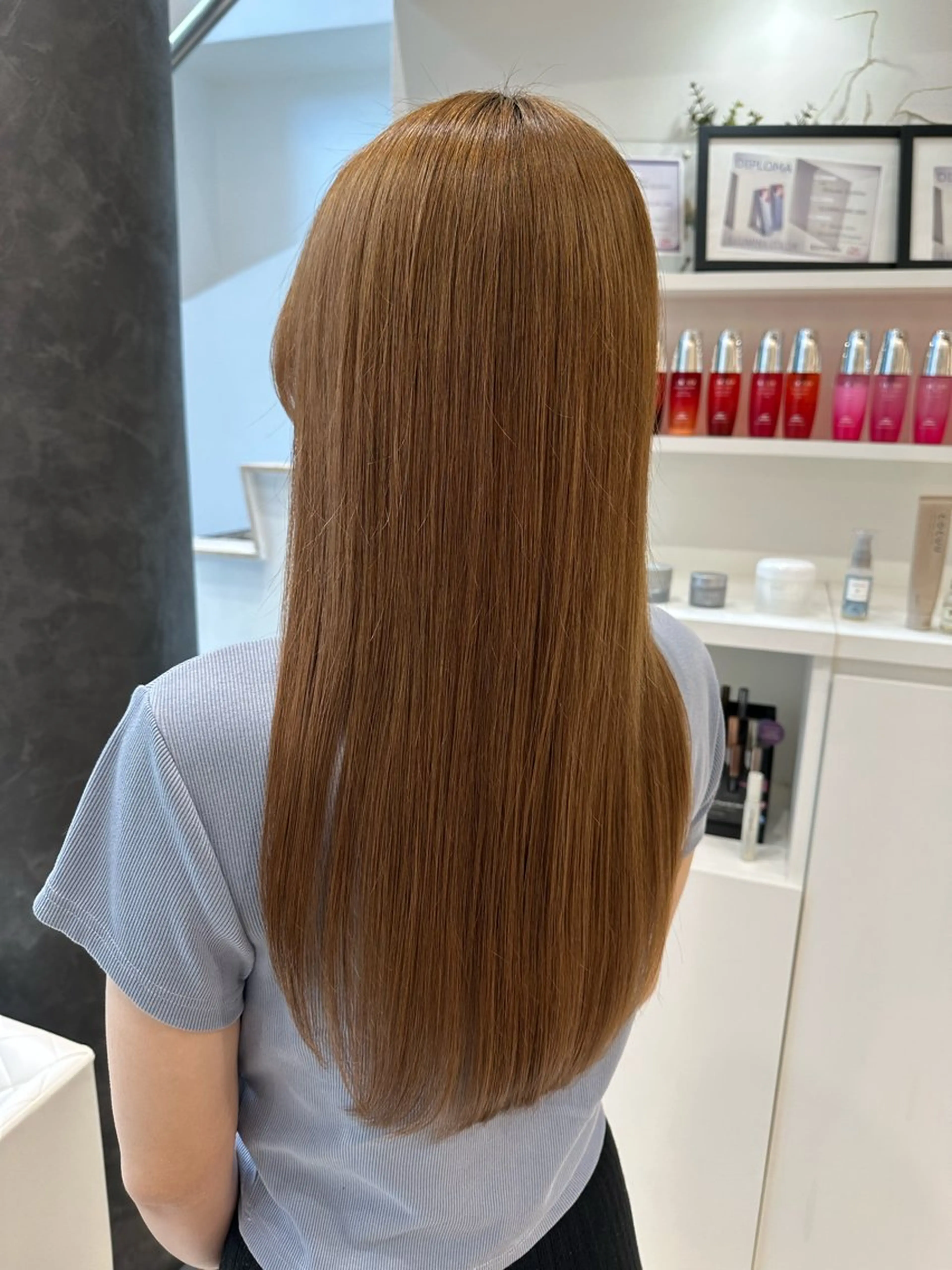 ロング くせ毛 縮毛矯正 【潤いツヤヘア🫧】 岸野　妙波のヘアスタイル