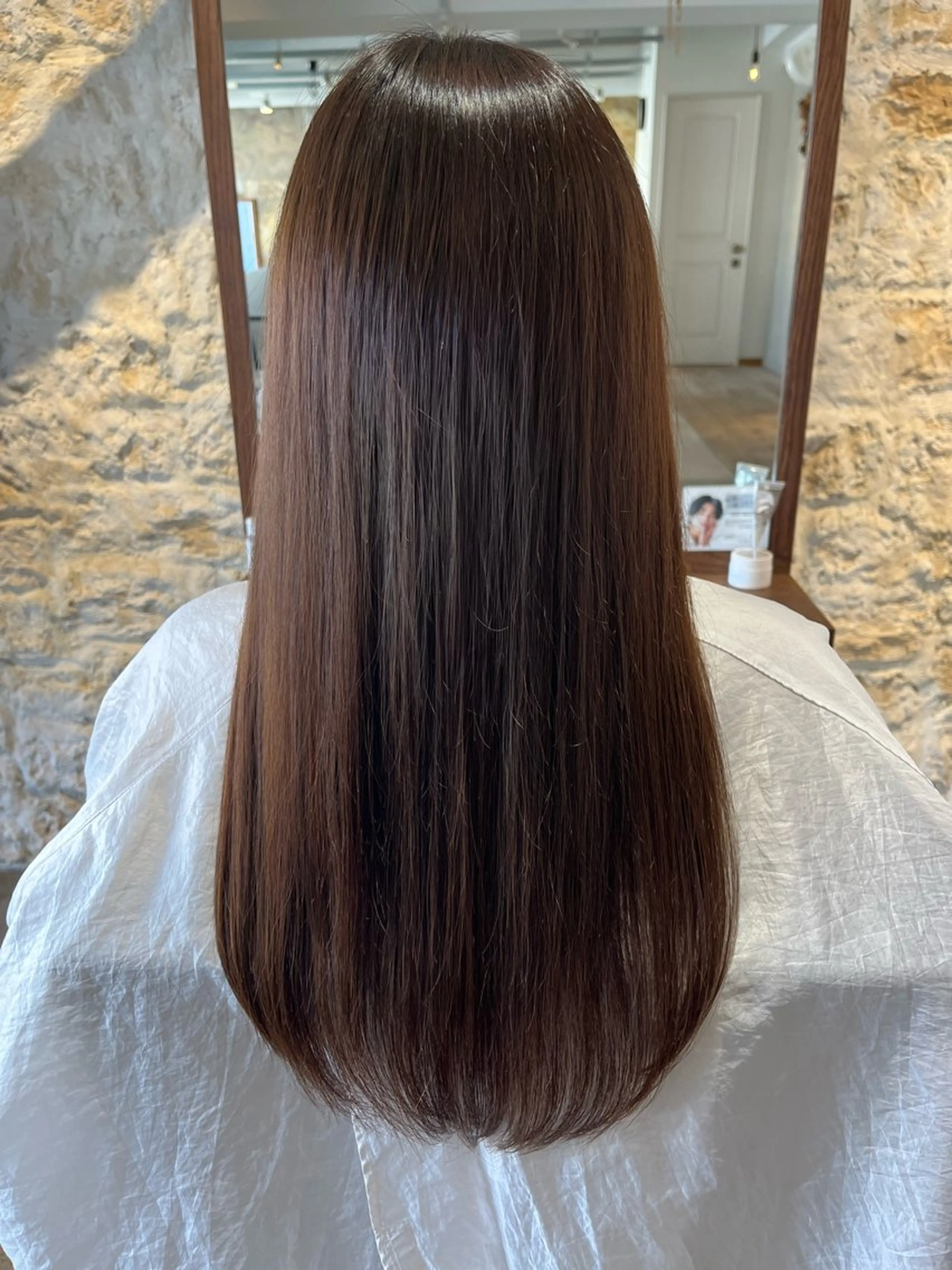 ロング 安田 純香のヘアスタイル