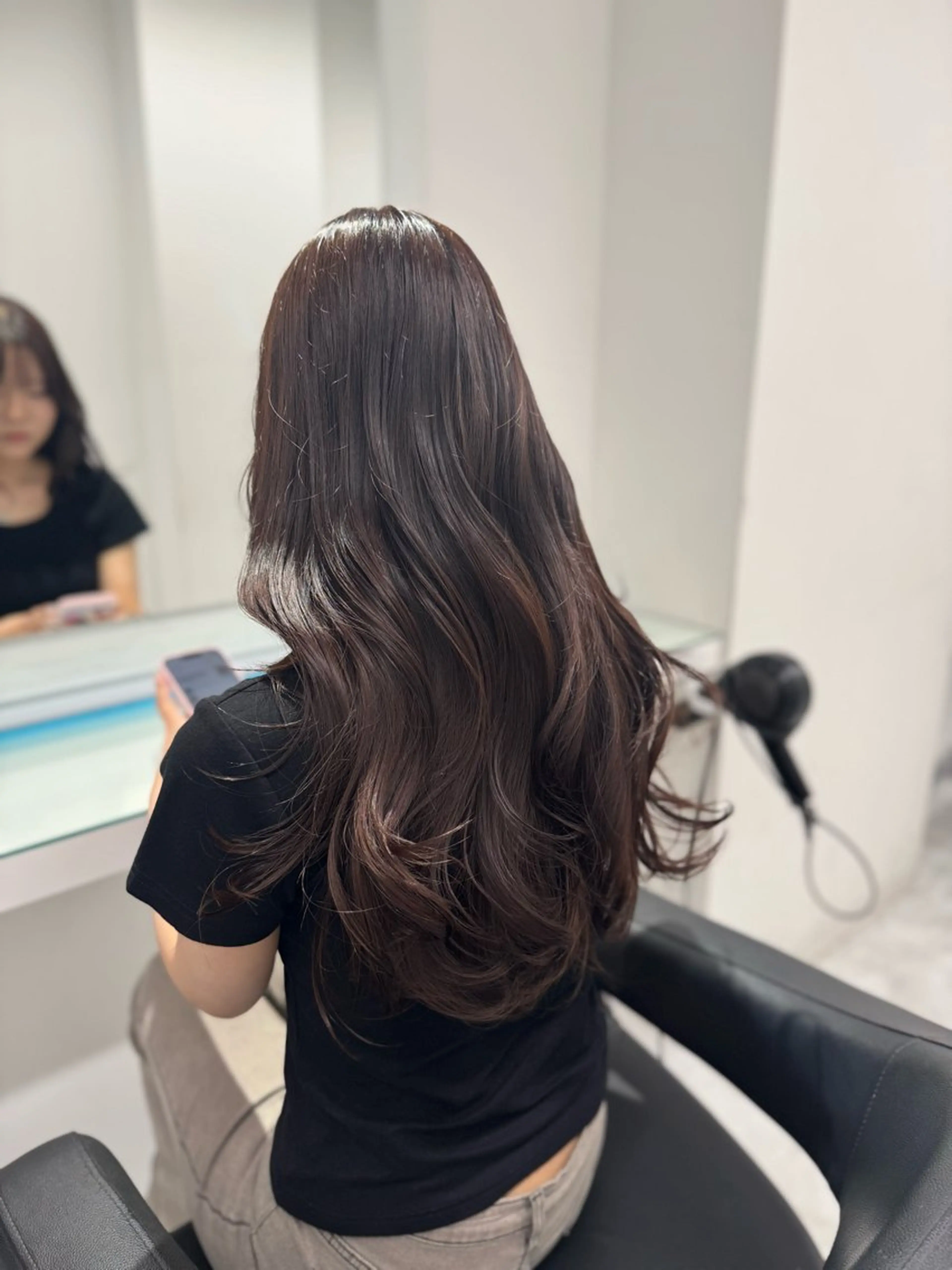 ロング カラー カット ヘアカラー 韓国トレンドカット カラー🤍しゅうじのヘアスタイル