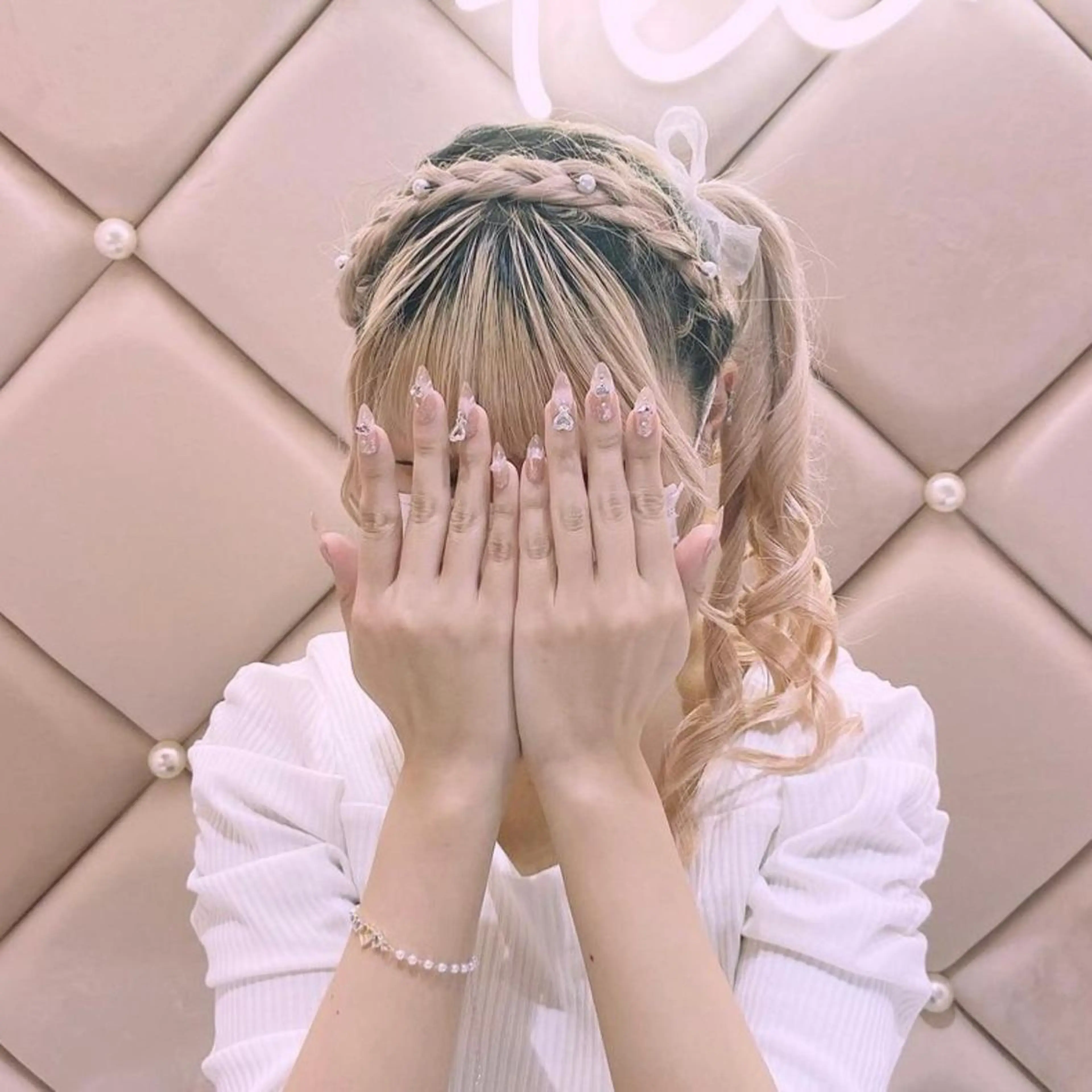 ロング ヘアアレンジ カチューシャ 🎀ふわふわアイドル ヘアメ🎀AYANEのヘアスタイル