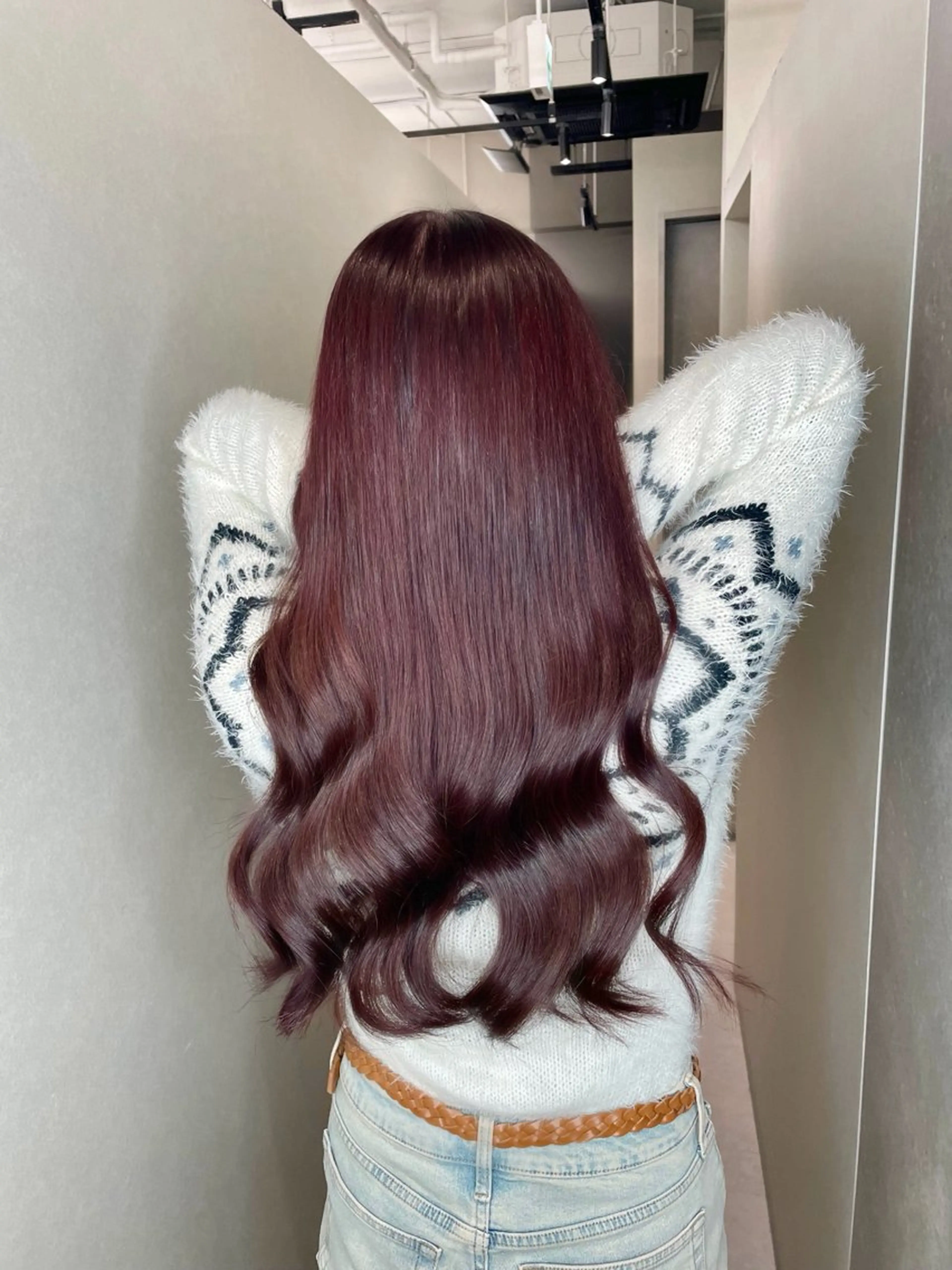 ロング カラー ブリーチ 透明感カラー ブリーチなしカラー デート 髪質改善 ヘアカラー トリートメント 今井 勝也のヘアスタイル