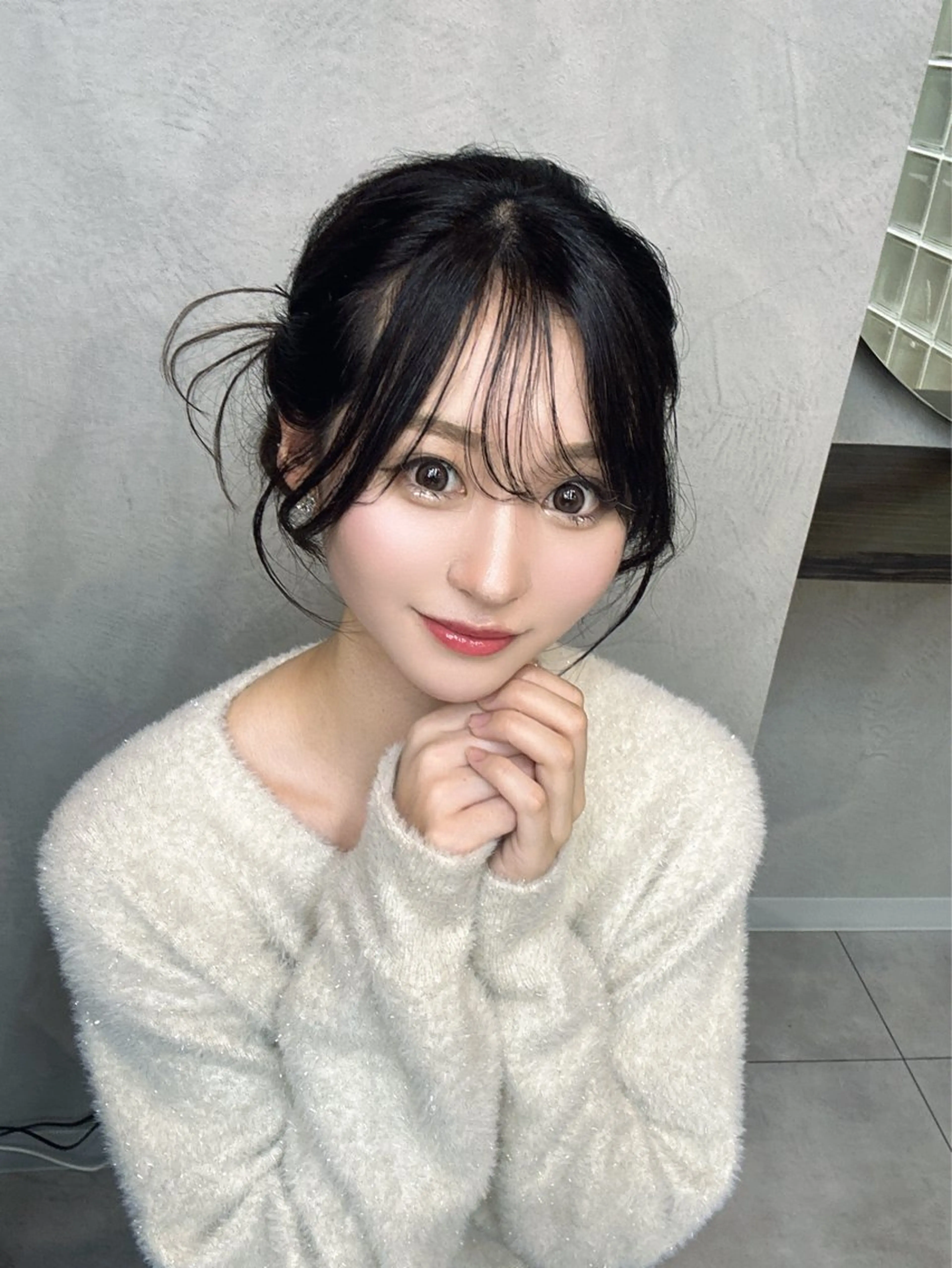 ヘアアレンジ ヘアセット りおん レイヤー/ベージュのヘアスタイル