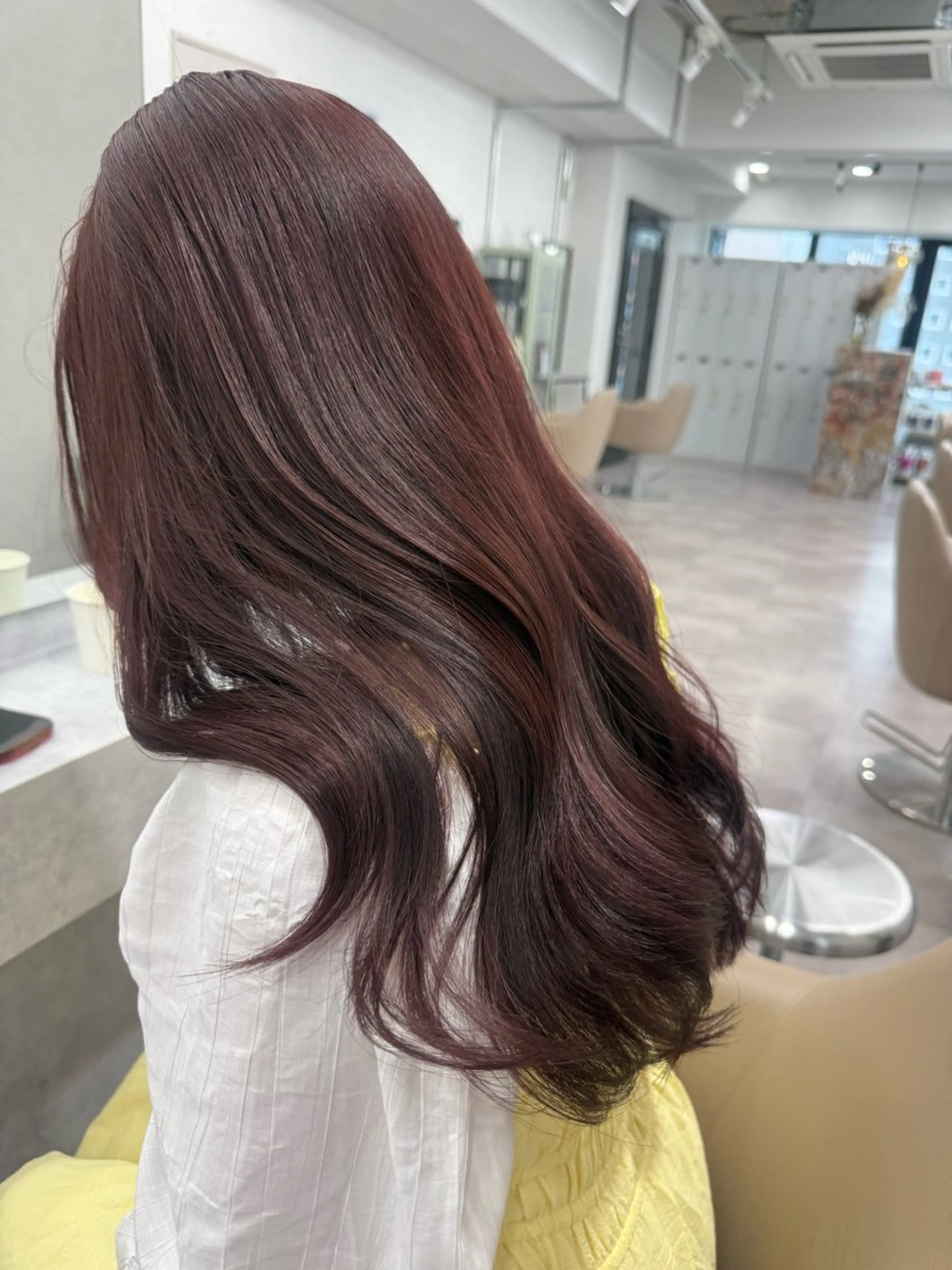 ロング カラー 🐰うる艶透明感 カラー🎀ゆずなのヘアスタイル