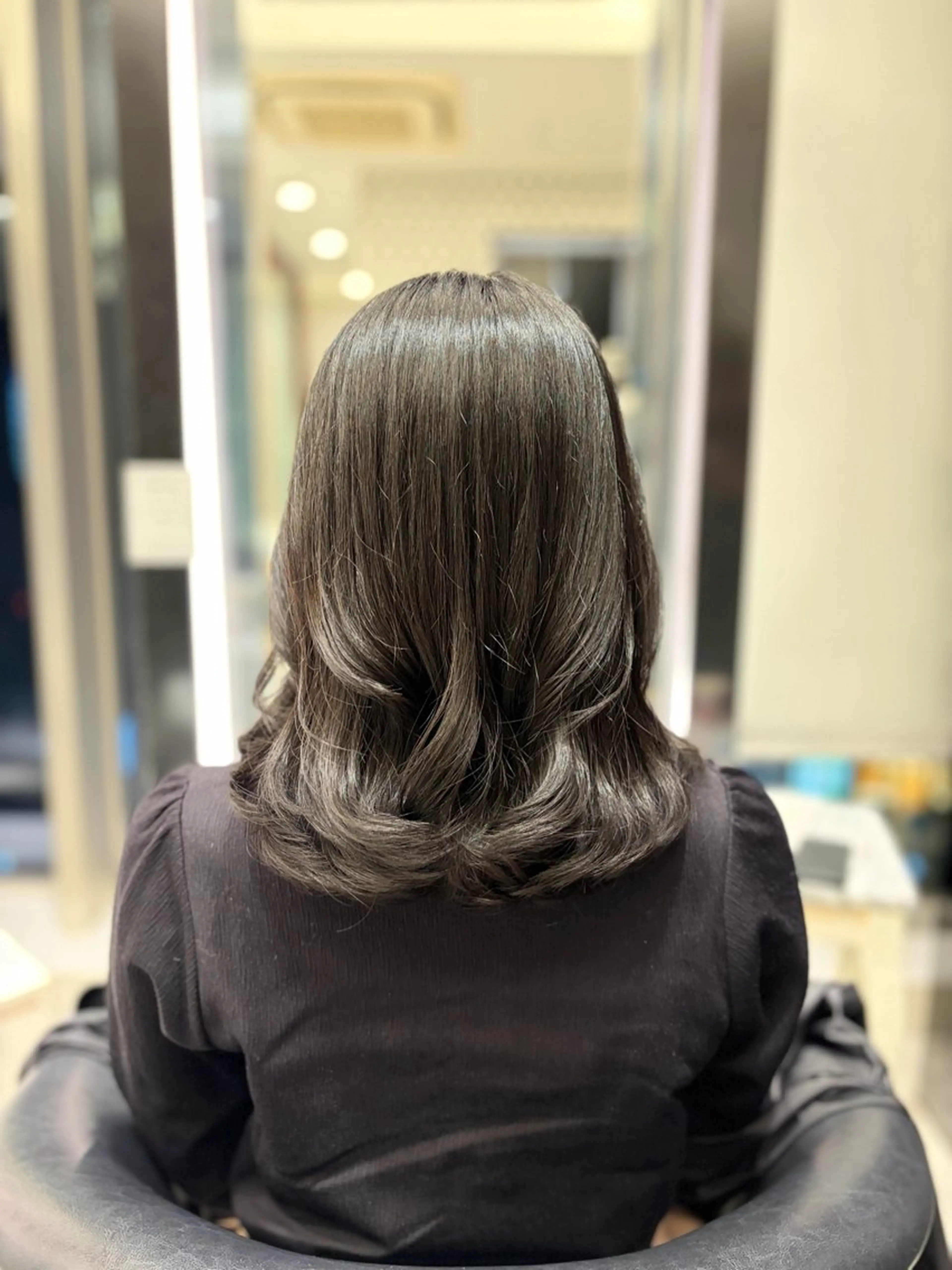 ミディアム パーマ ミディアムパーマ 韓国風ヘア カット パーマ 🌸銀座No.1パー マ🌸いでいあやのヘアスタイル