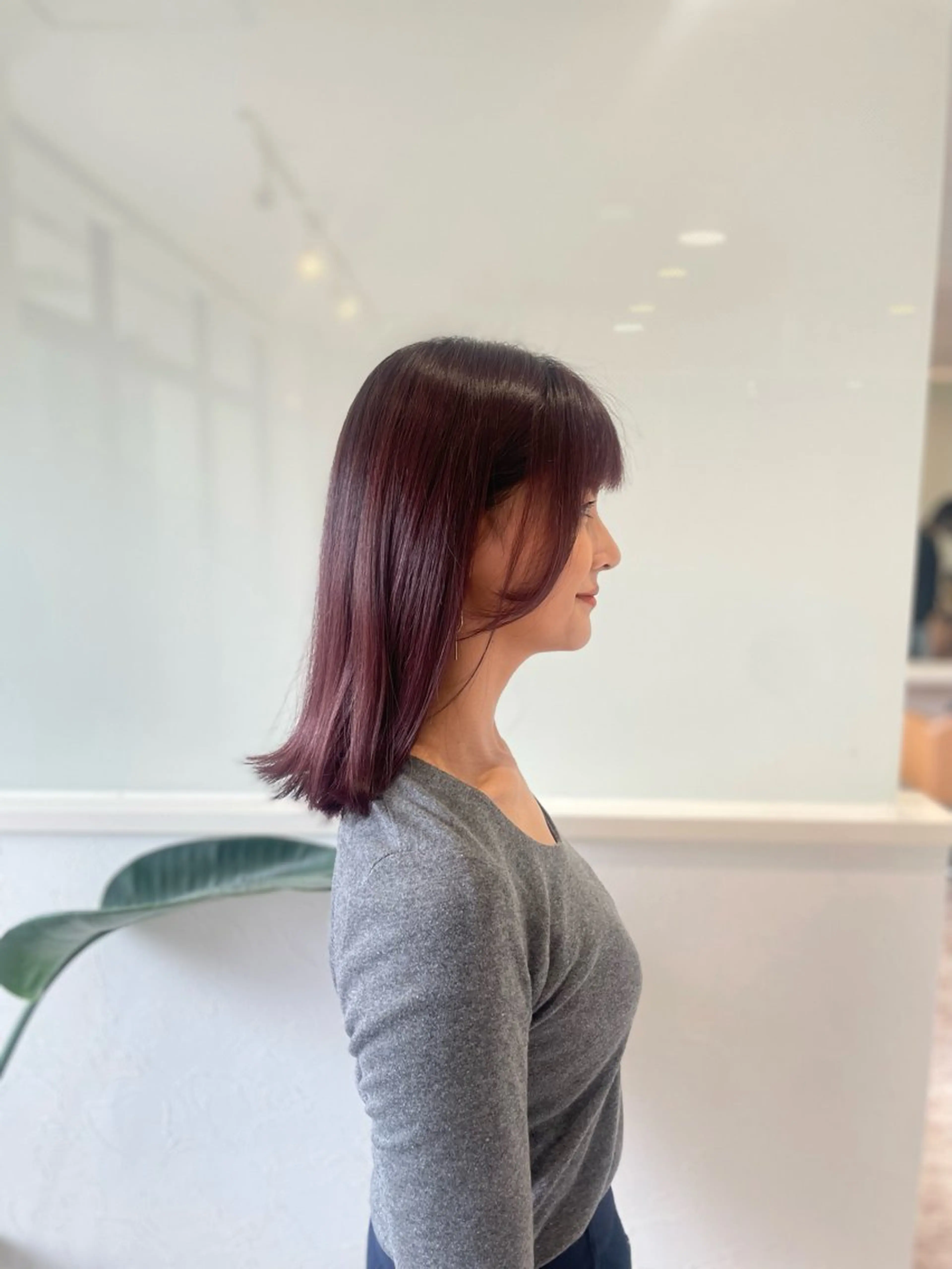 ミディアム ボブ/艶髪 soleilrukaのヘアスタイル