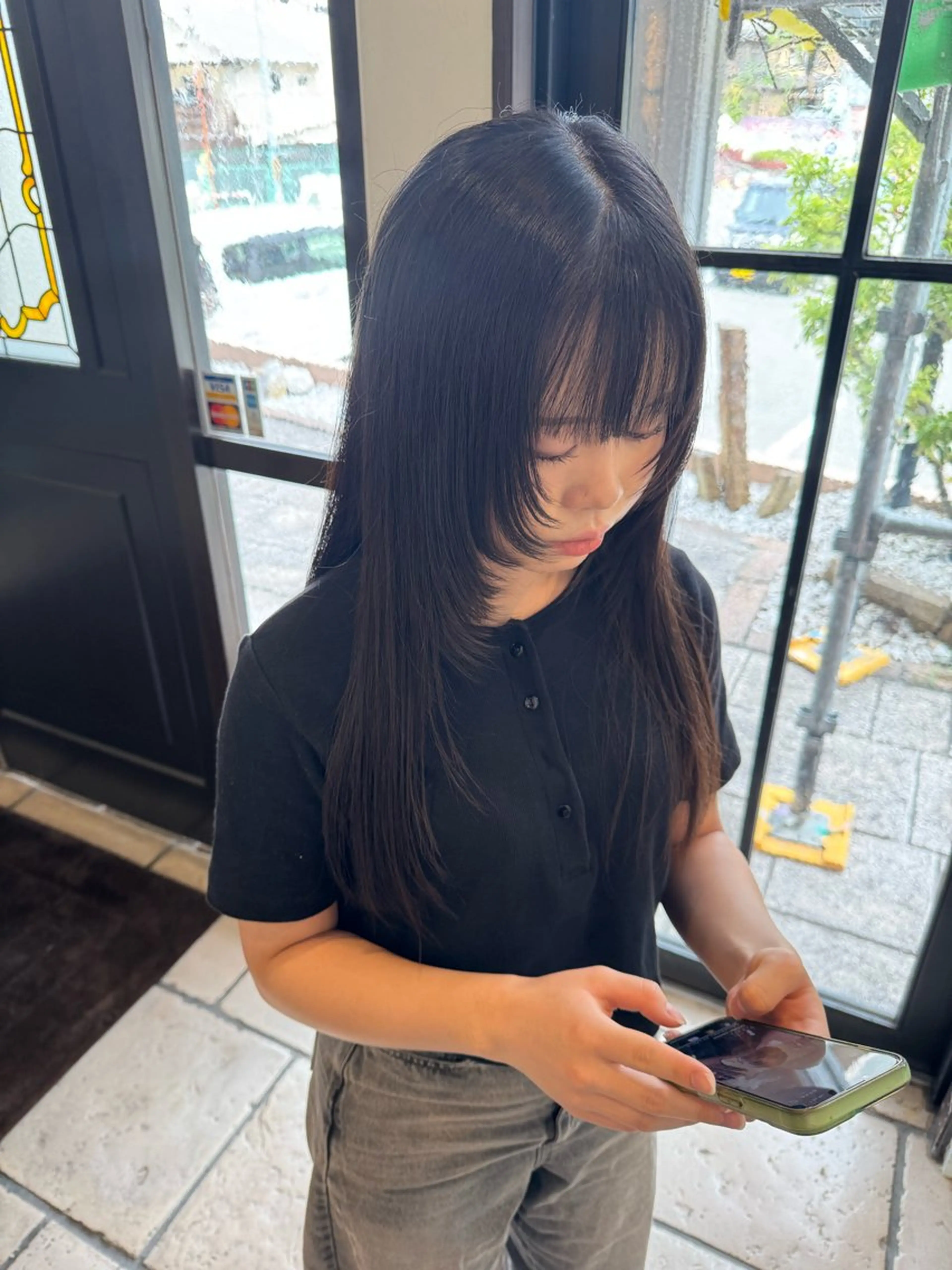 ロング カット Yamaoka Mikuのヘアスタイル