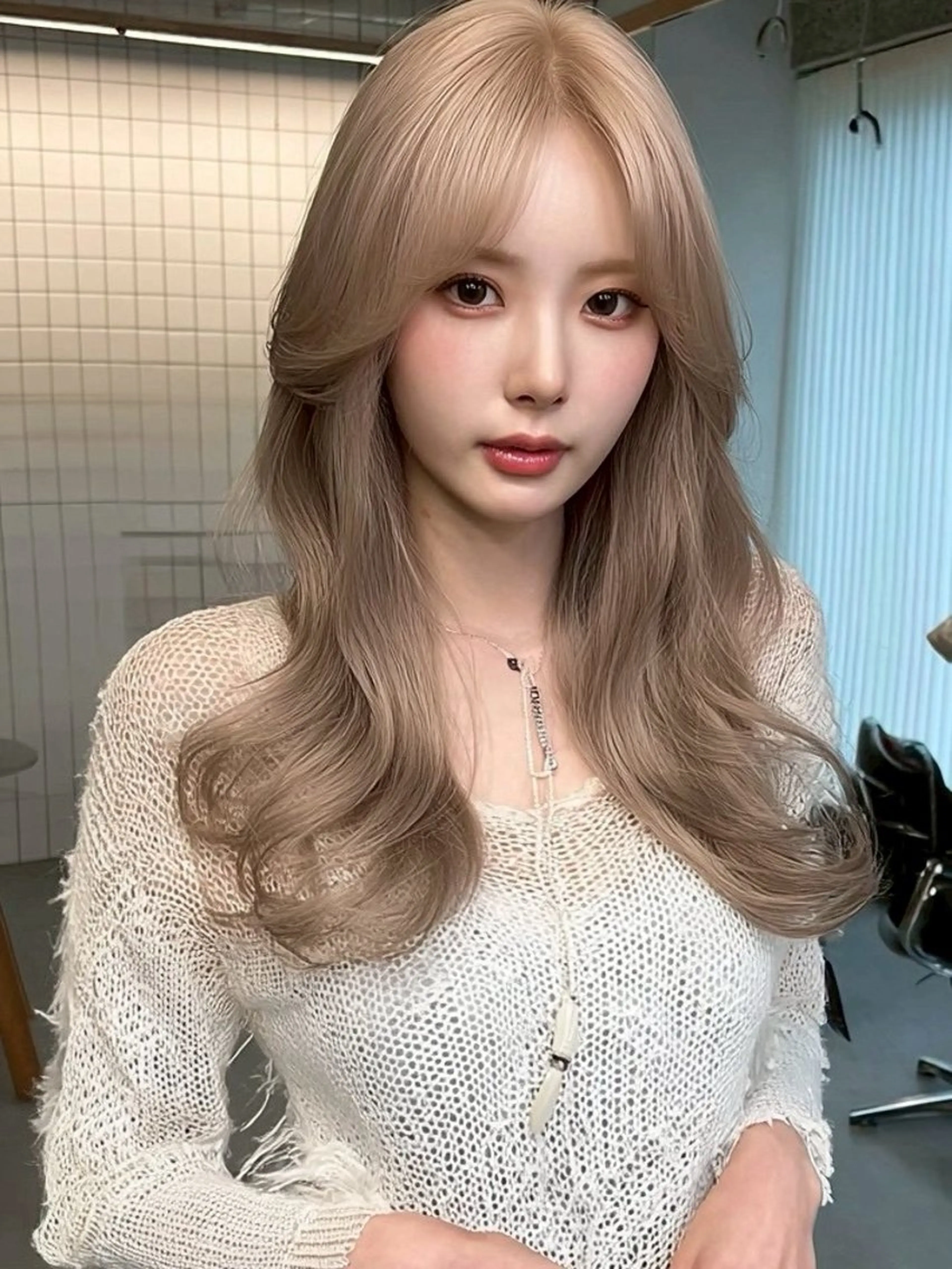 セミロング カラー ブリーチ ダブルカラー レイヤーカット ウルフカット ヘアカラー トリートメント 🌈村松滉太髪質改善 レイヤーカット🌈のヘアスタイル