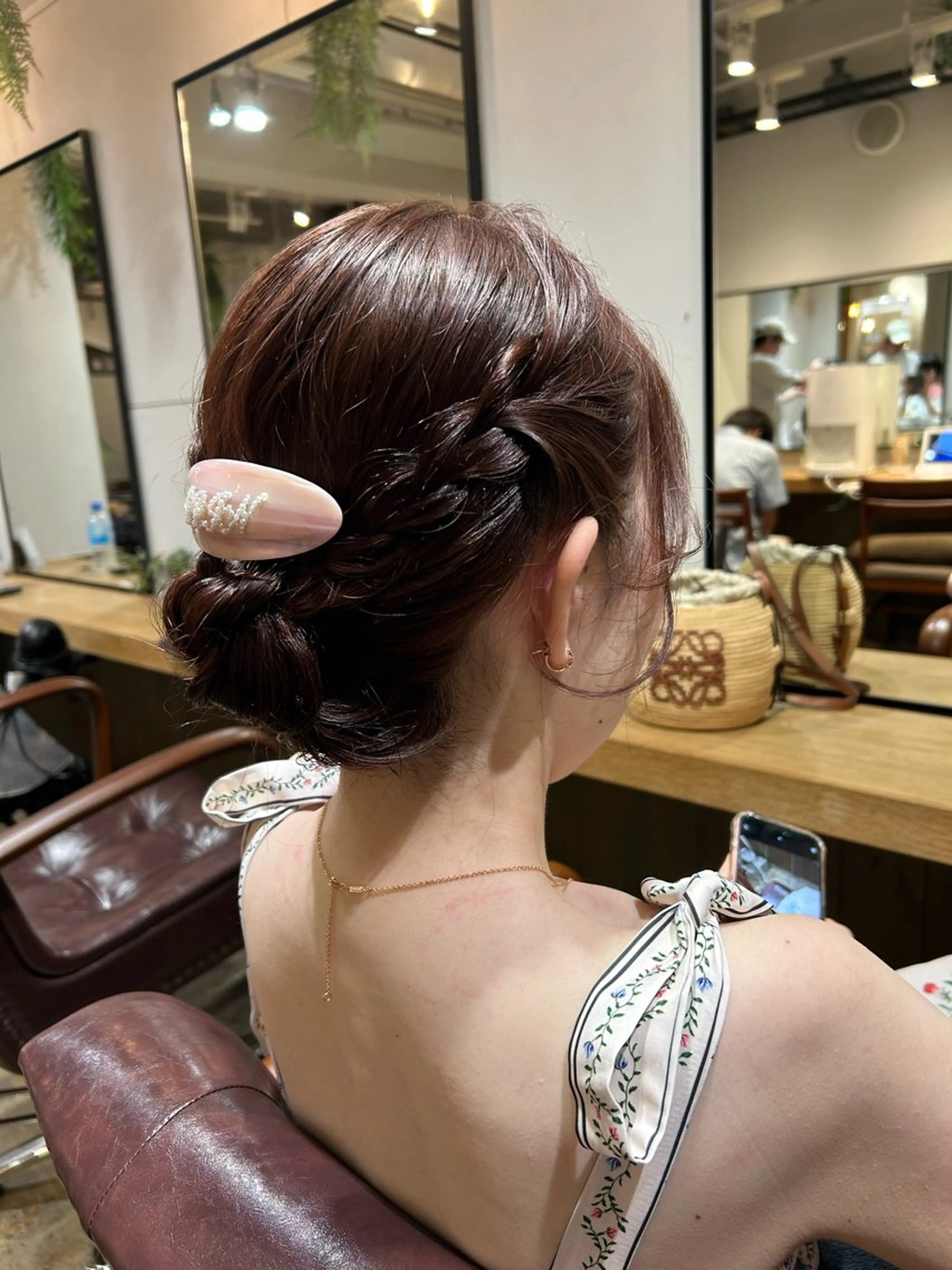 ミディアム アレンジ/新宿 透明感カラー/ヤノのヘアスタイル