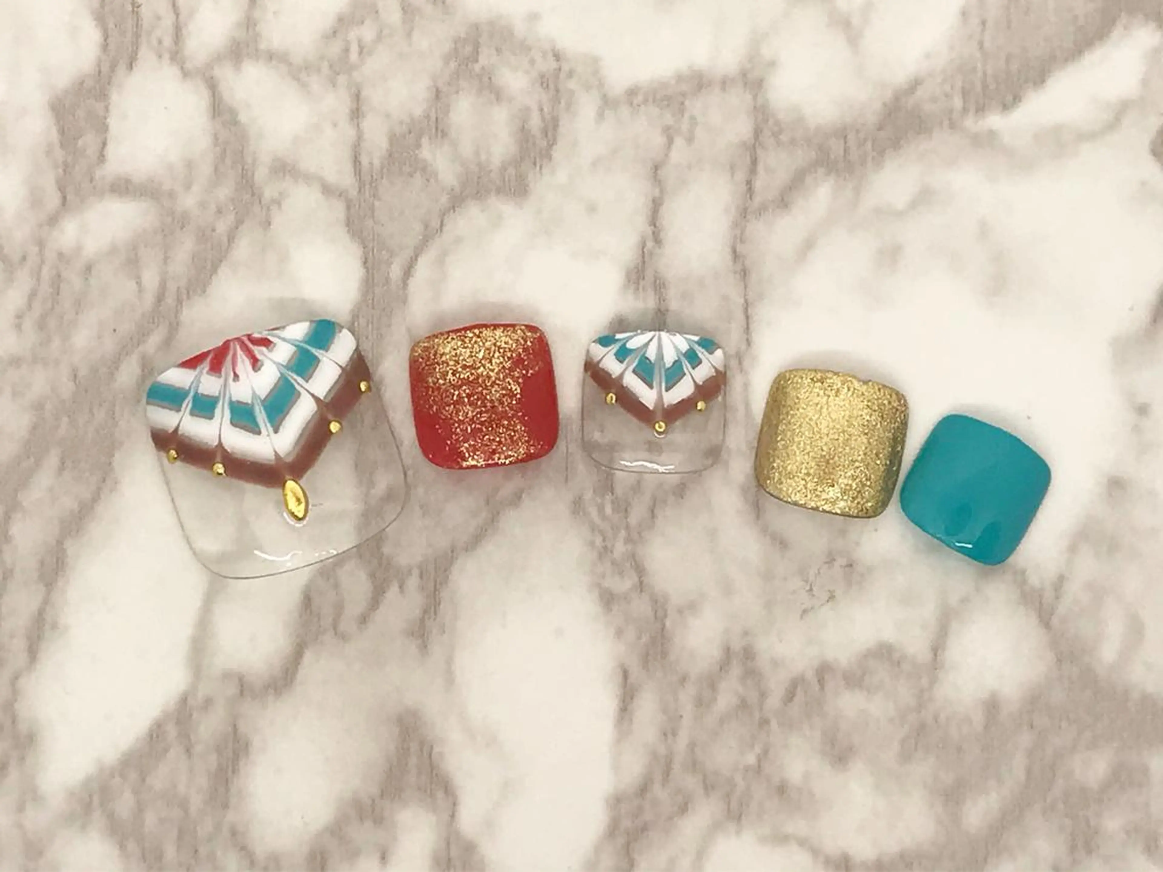 ネイル フットネイル Ribbon 佐野店のネイルデザイン