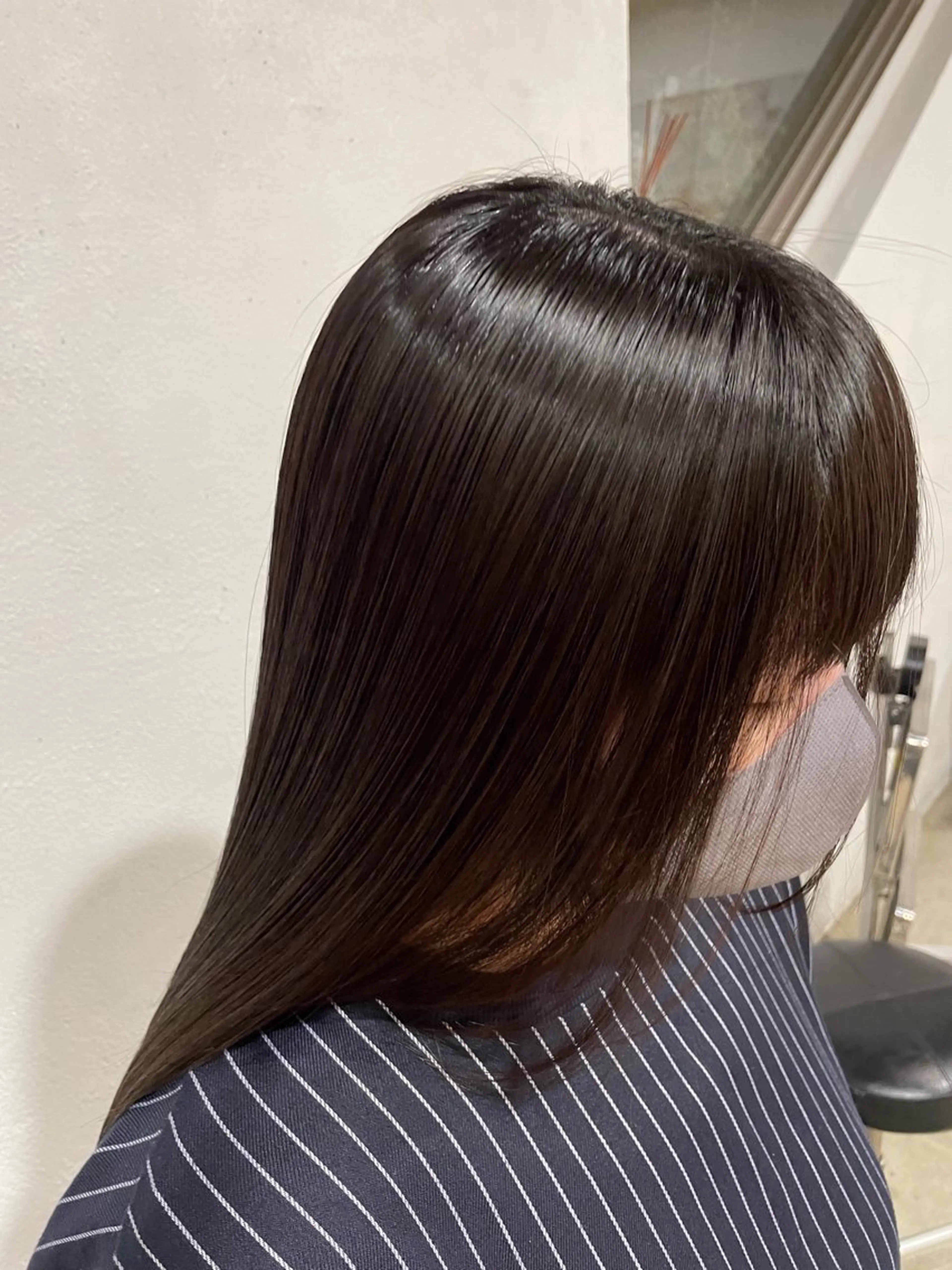 ロング パーマ 髪質改善 縮毛矯正 ストレートパーマ 縮毛矯正 【お洒落パーマ】 Elme　肥塚康汰郎のヘアスタイル