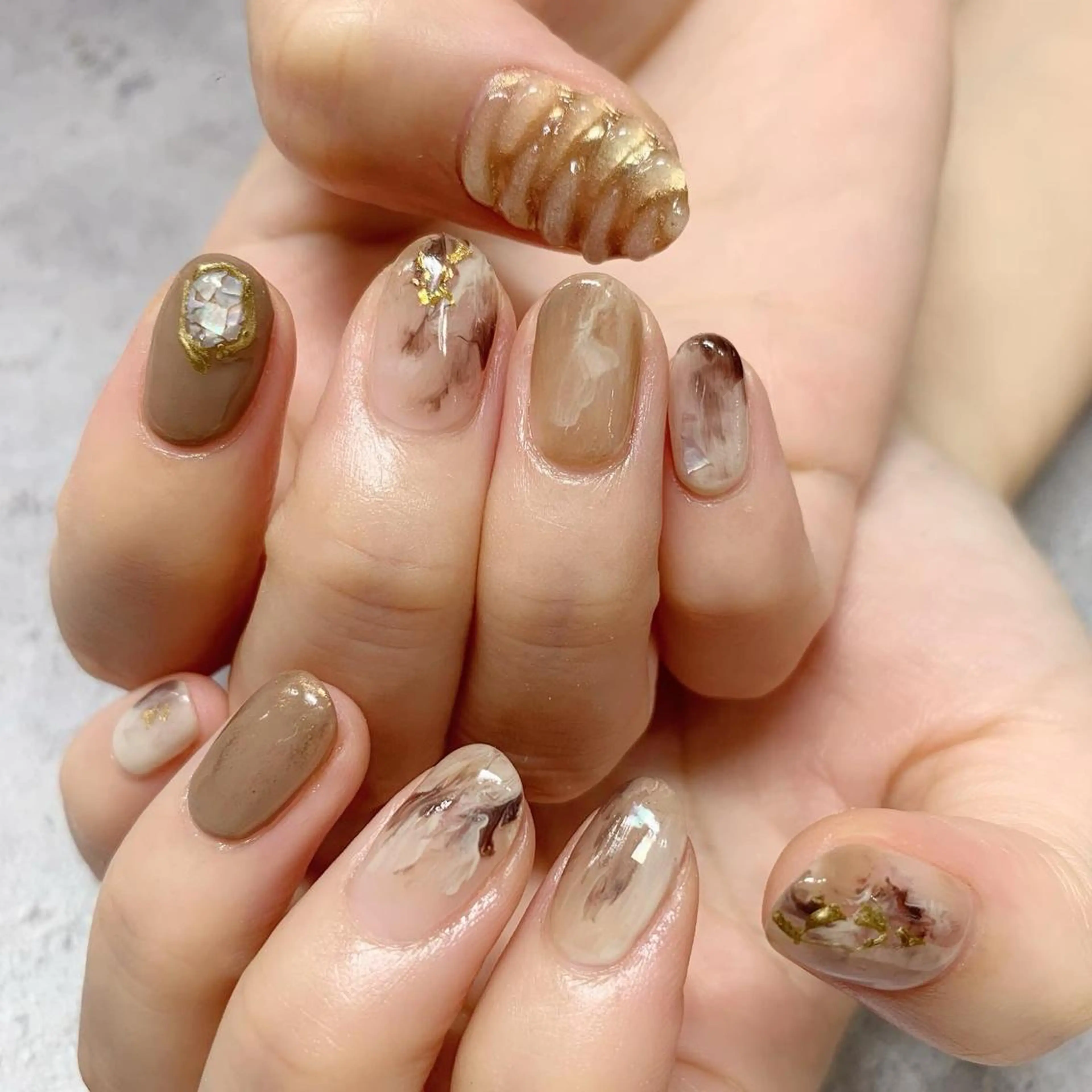 ネイル ジェルネイル 山田 真里のネイルデザイン