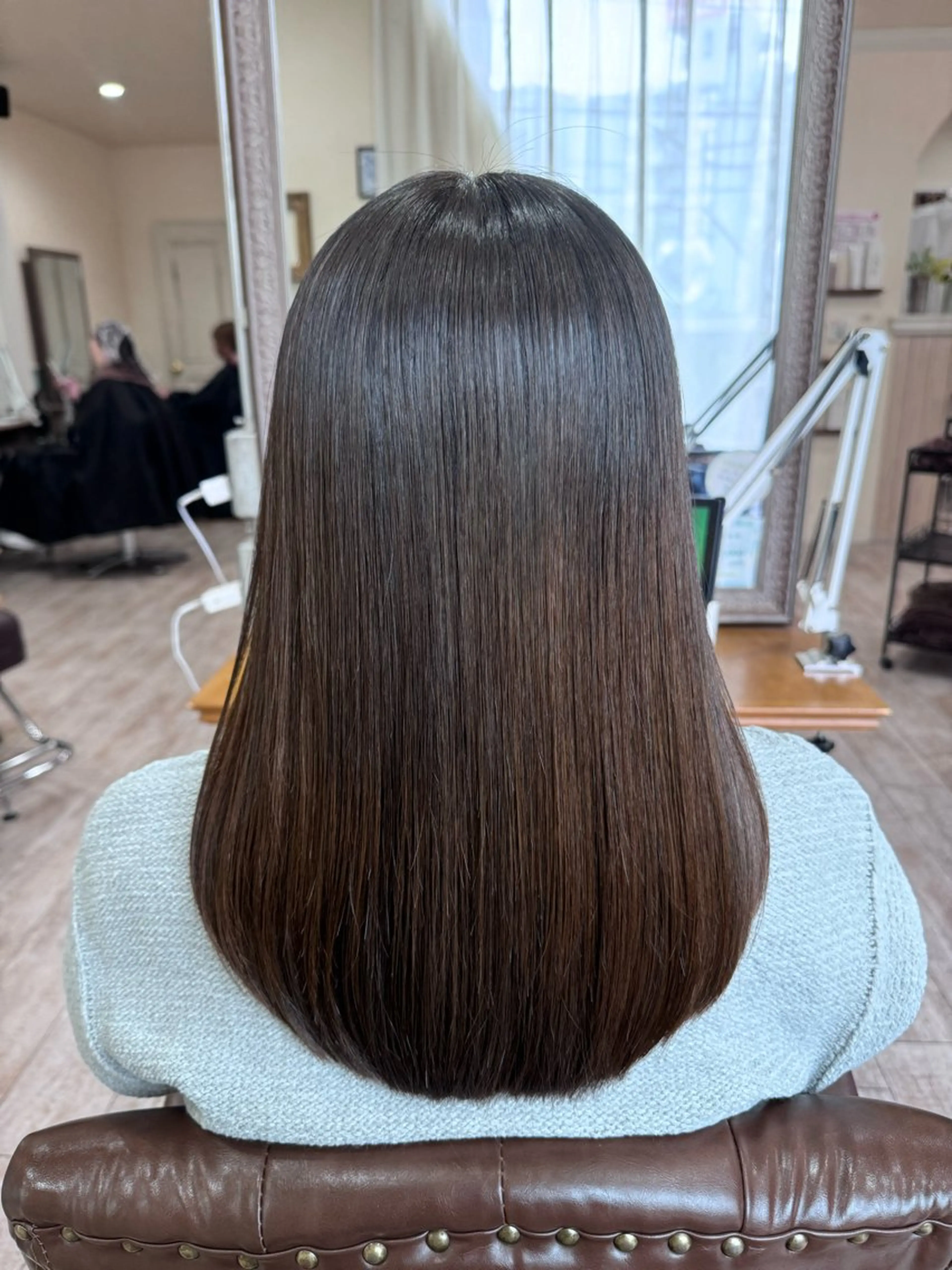 セミロング カラー 髪質改善 トリートメント カット ヘアカラー トリートメント 新越谷noble店長 松本拓也▶◀*.のヘアスタイル