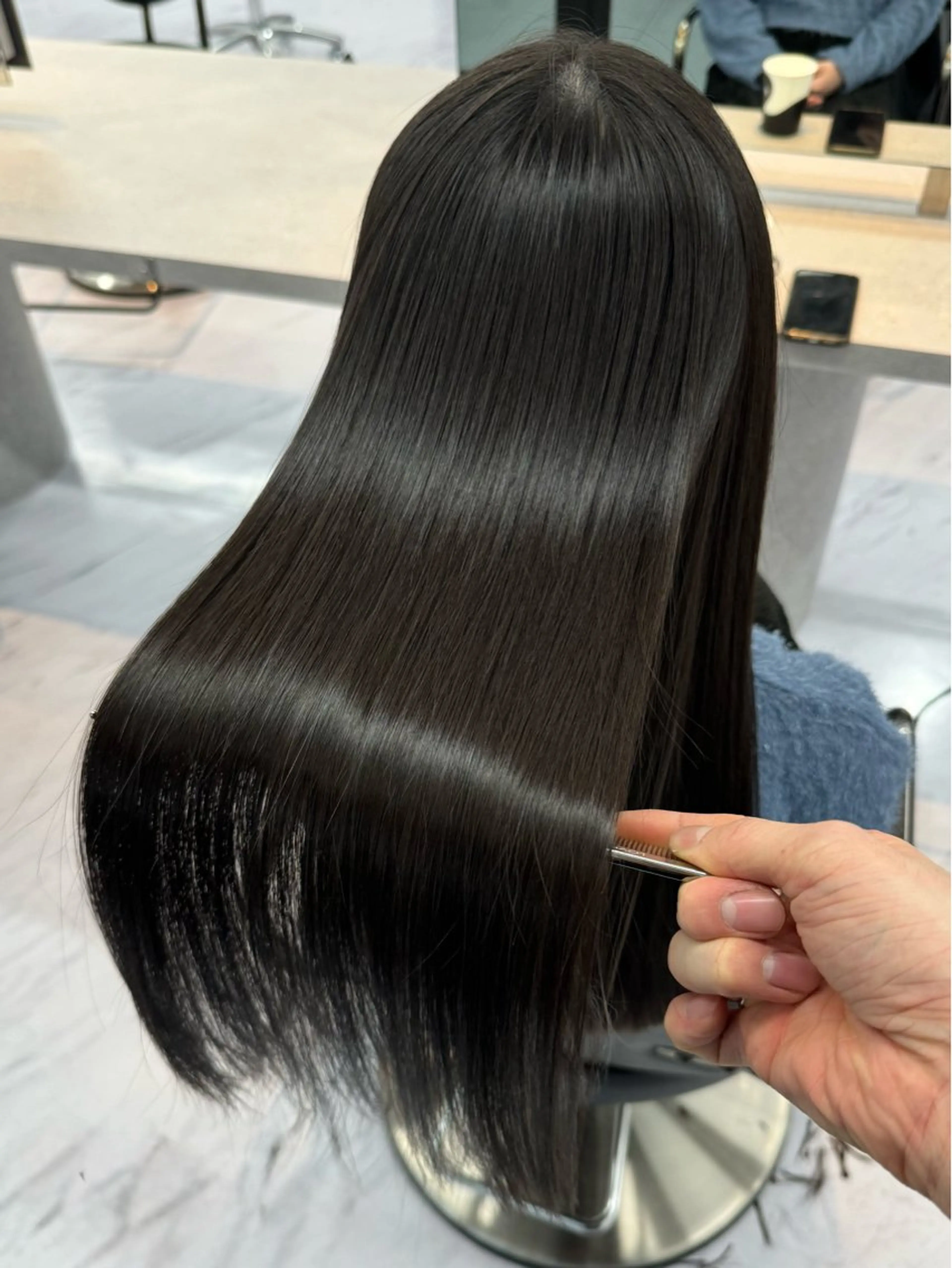 ✨【期間限定】✨🪼💜前髪縮毛矯正➕韓国風顔まわりカット💜🪼の写真