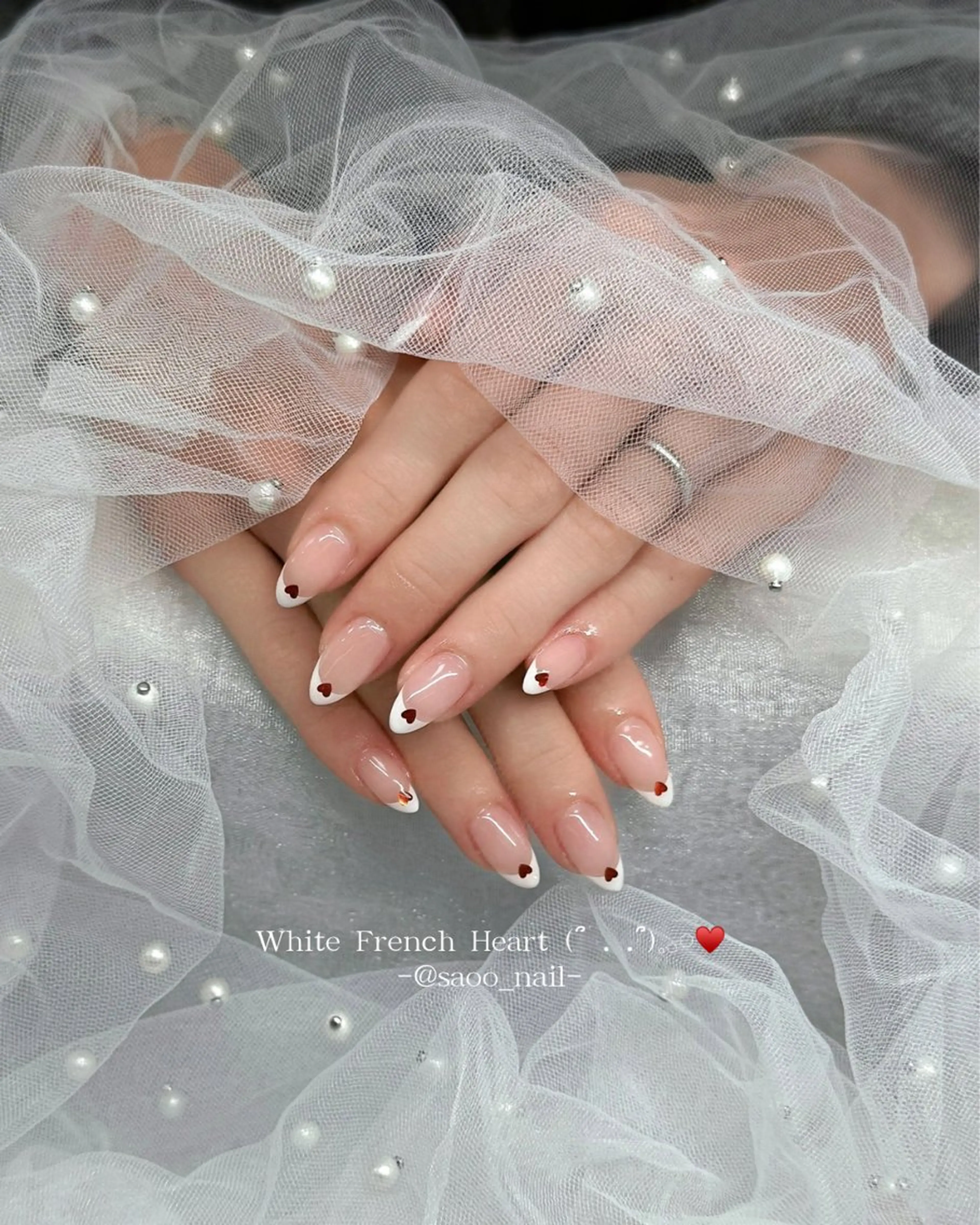 ネイル ハンドネイル 🎀sao🎀銀座 韓国/ワンホンネイルのネイルデザイン