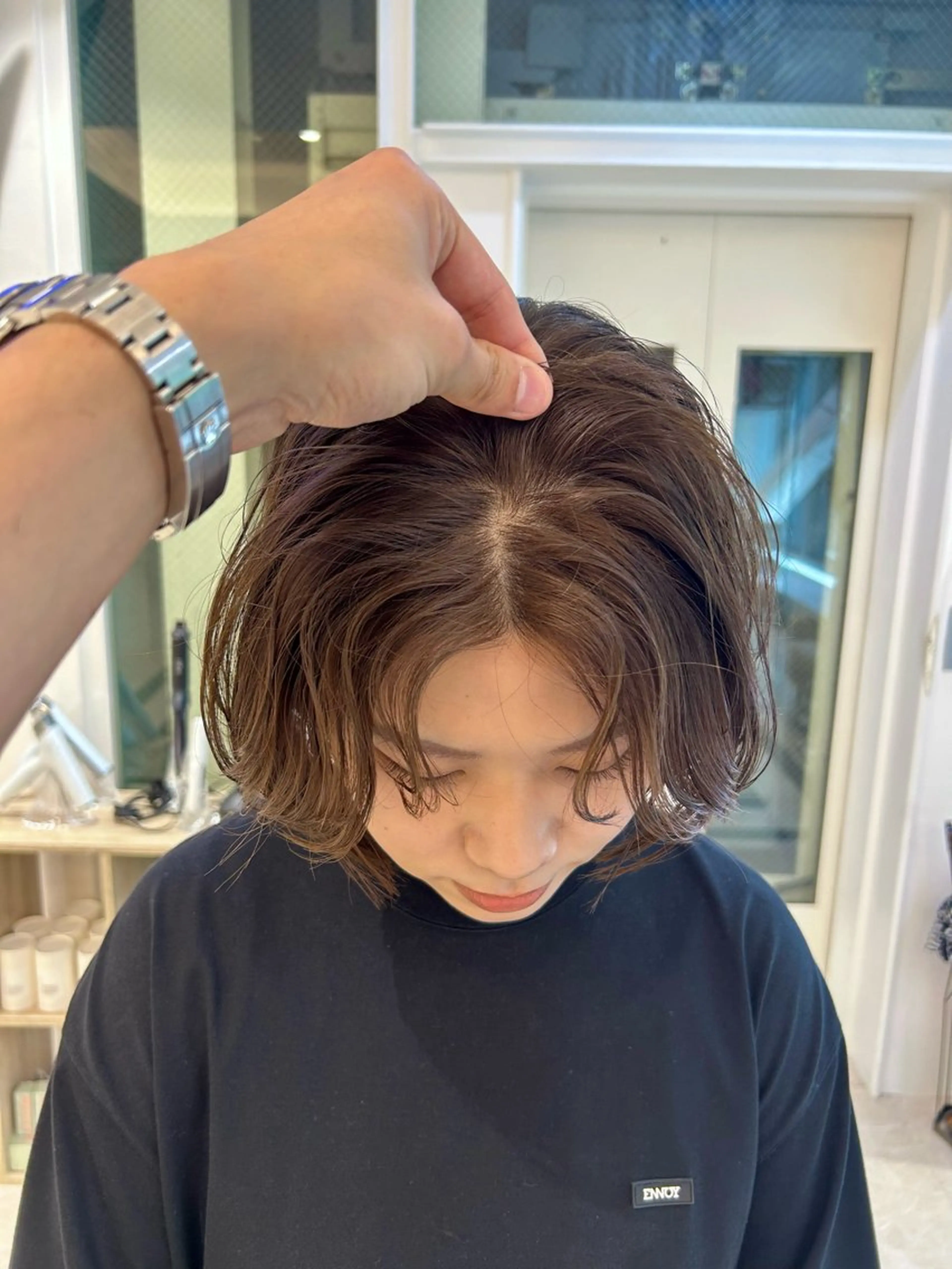 ショート カラー カット ヘアカラー メンズヘア/レイヤー /ボブ山内春輝のヘアスタイル