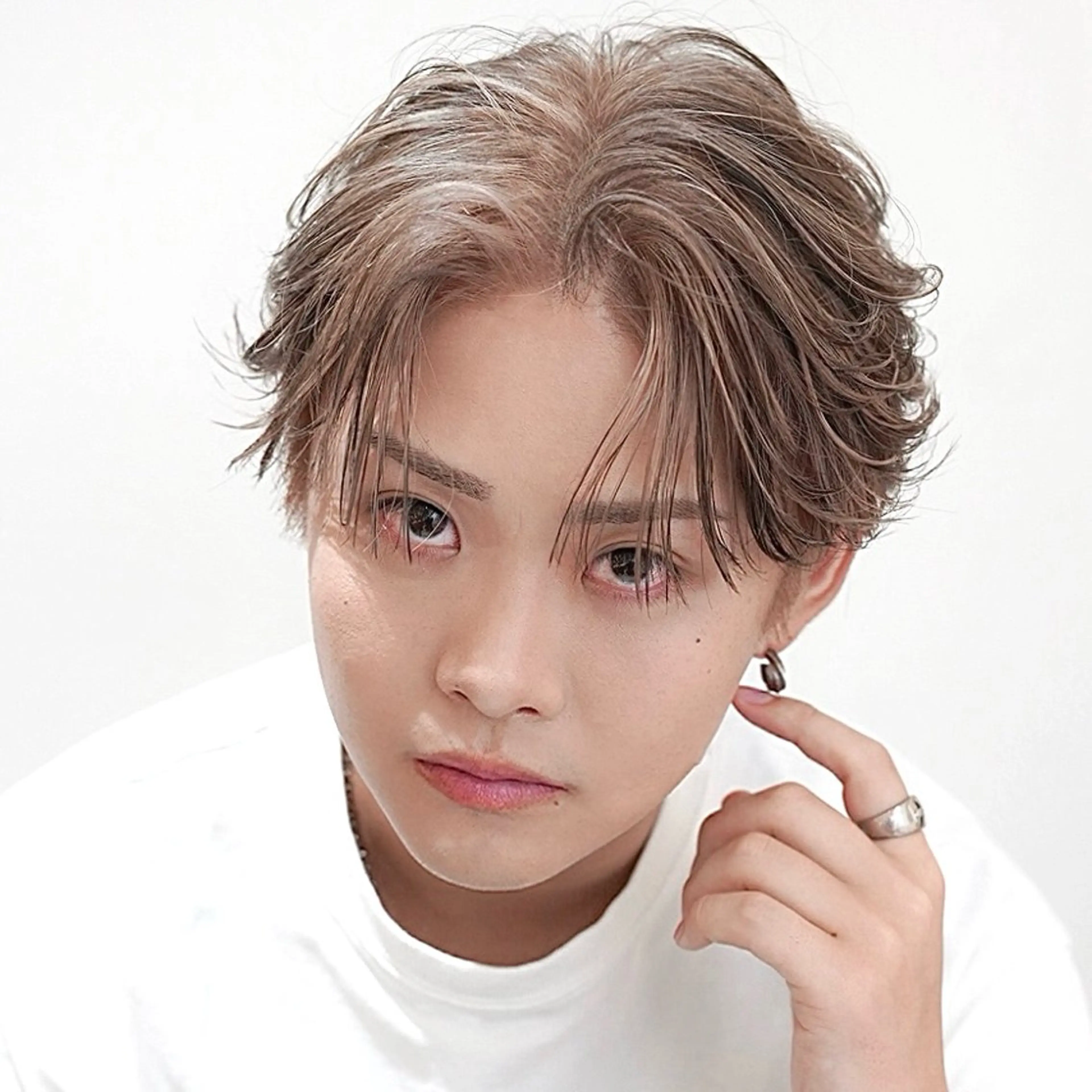 カラー メンズ カルマパーマ メンズ韓国風 メンズパーマ 【メンズ特化⚡️】 曲がる矯正/千原涼麻のヘアスタイル