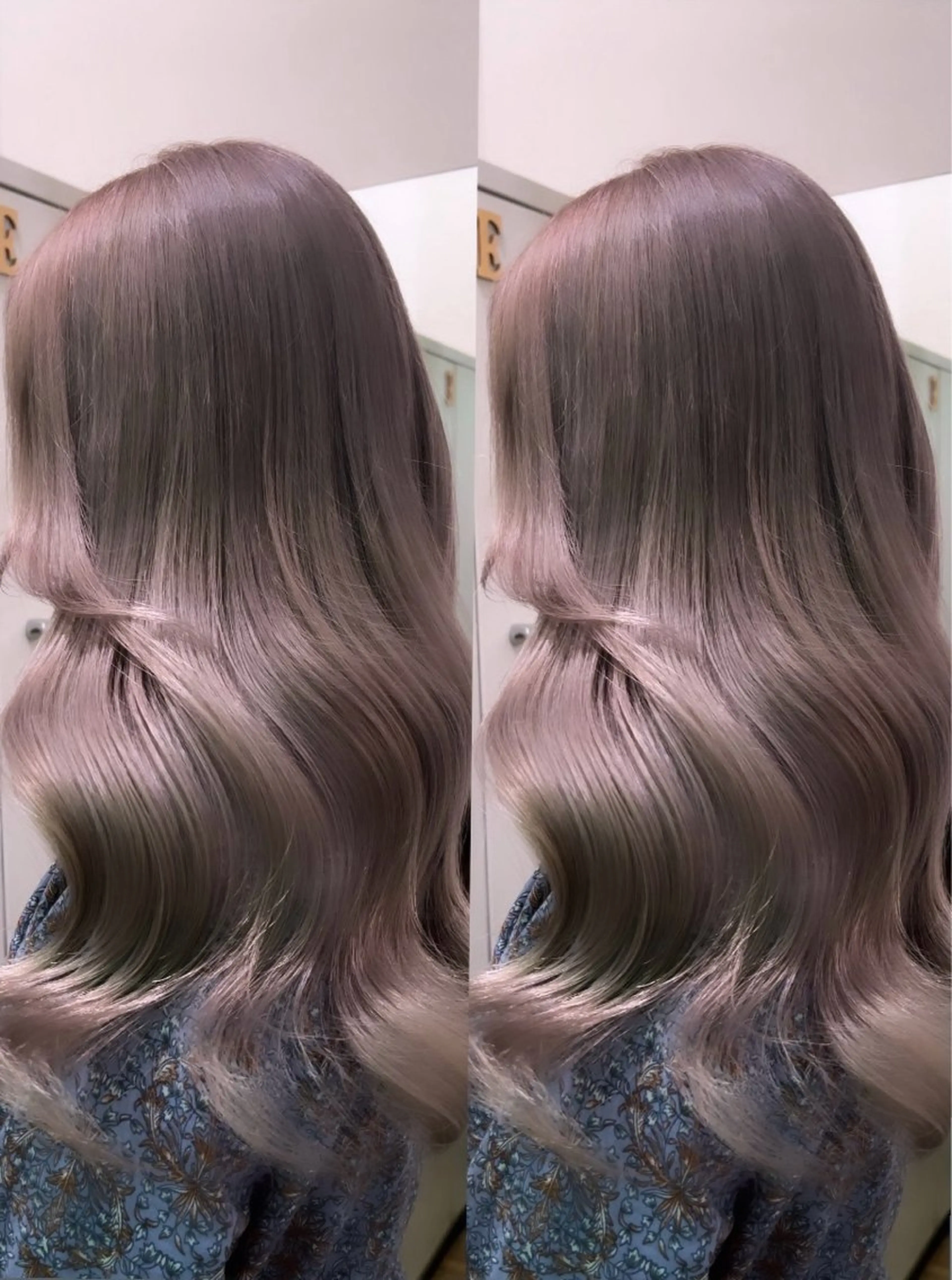 ロング ハイトーンカラー/エ クステ/デザインのヘアスタイル