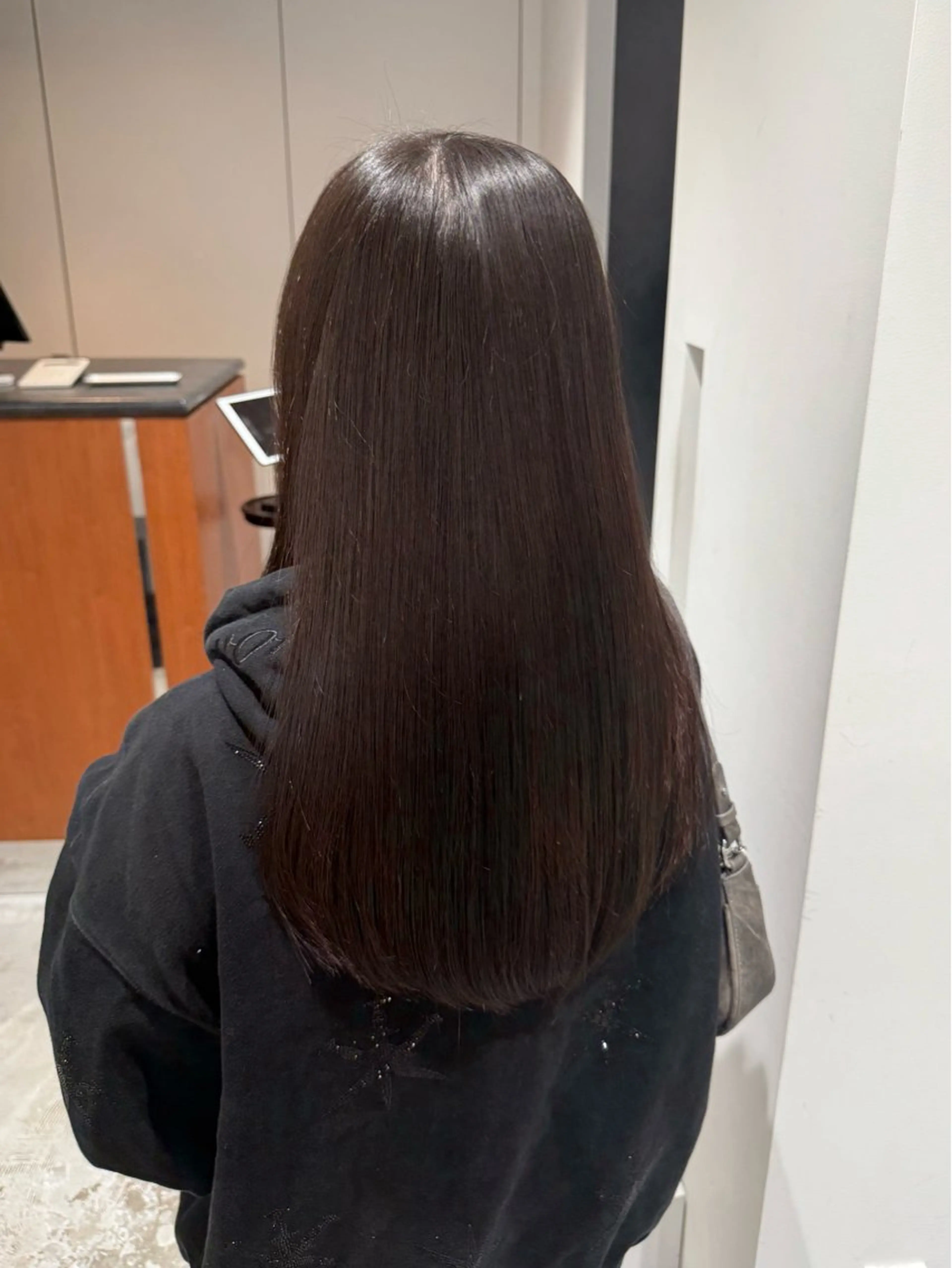 縮毛矯正 秋永 鈴のヘアスタイル