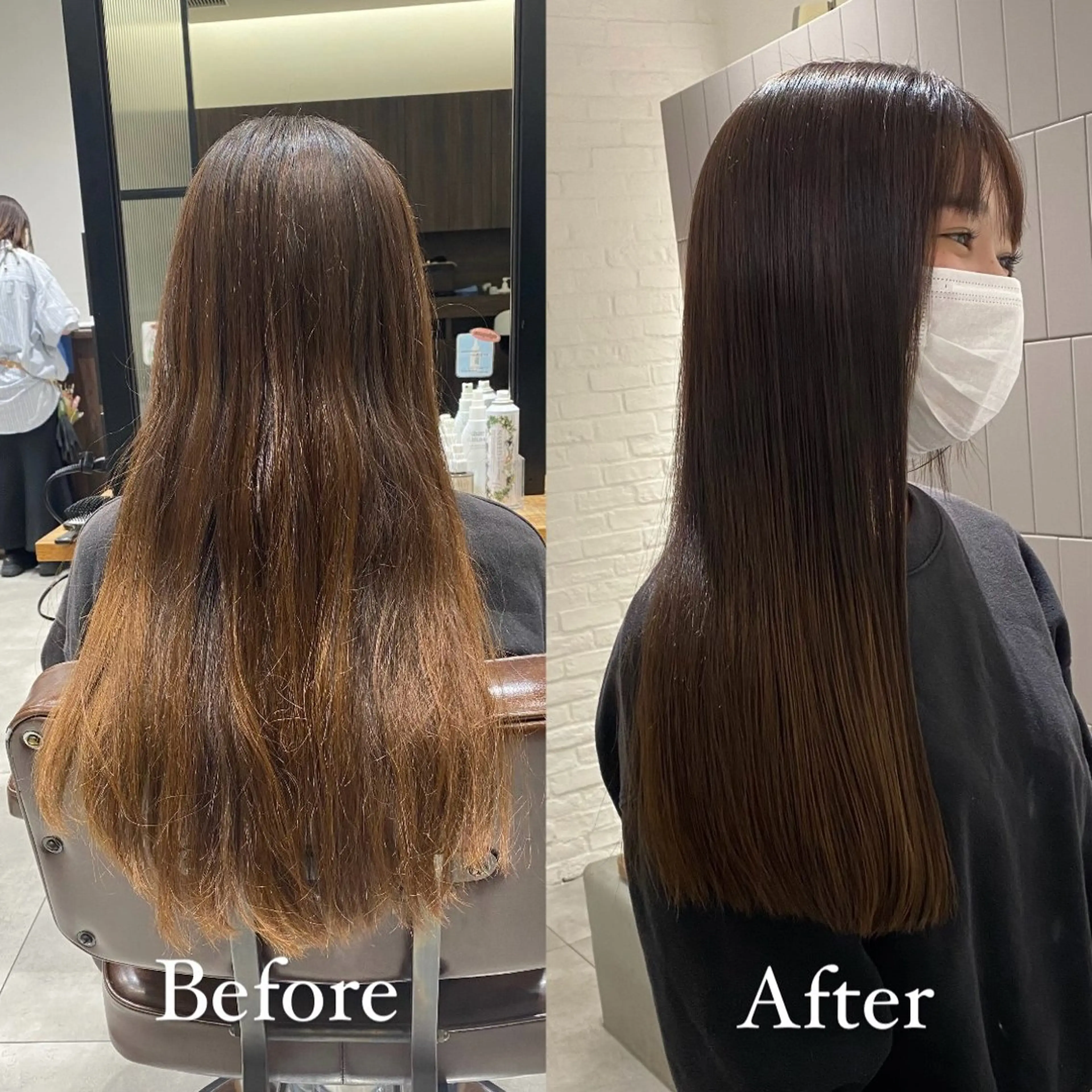 【ノンダメージ施術】美髪矯正+トリートメントの写真