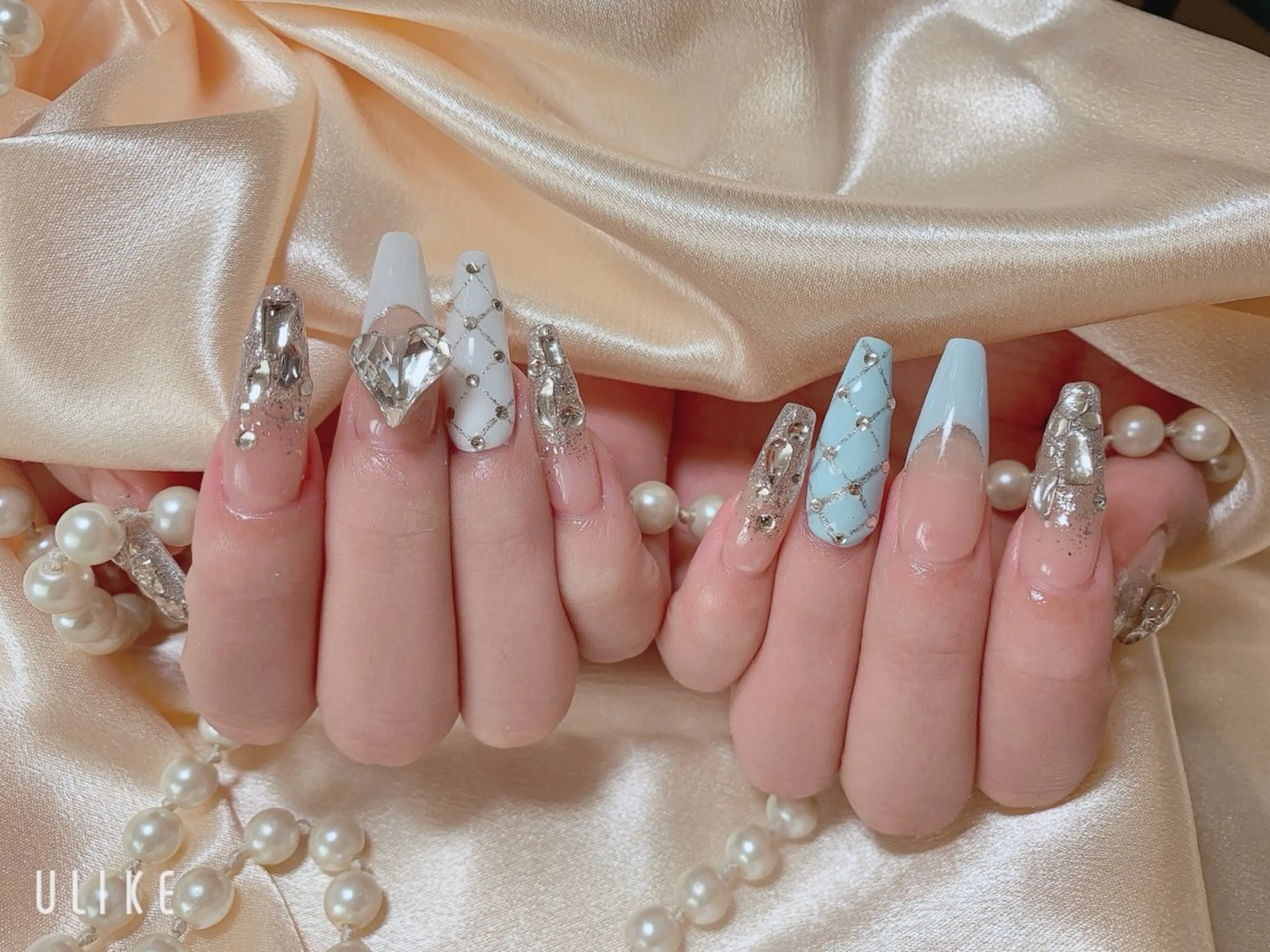 ネイル ネイルサロンAiri 長さ出し·シンプルのネイルデザイン