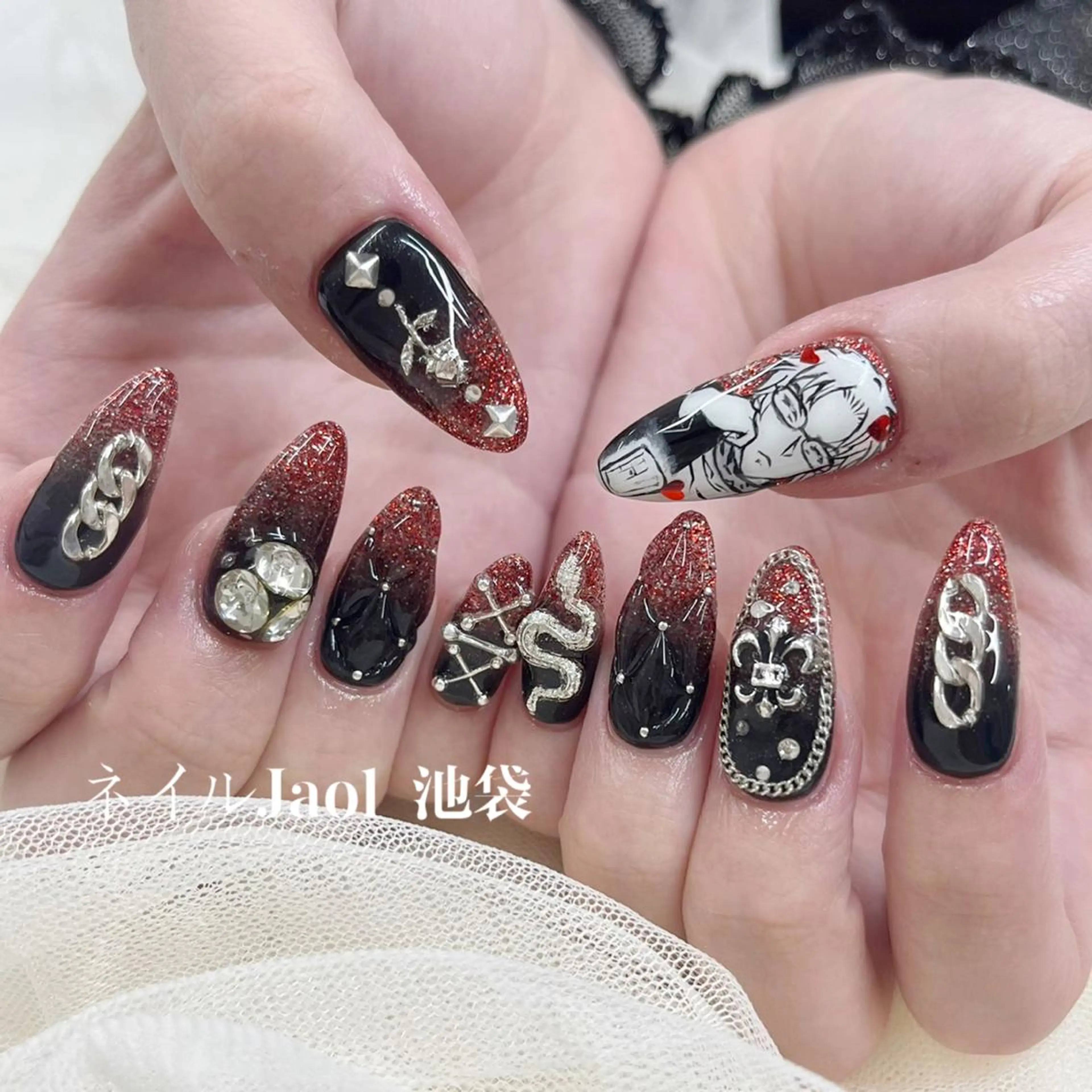 セミロング ネイルJaol 池袋のネイルデザイン