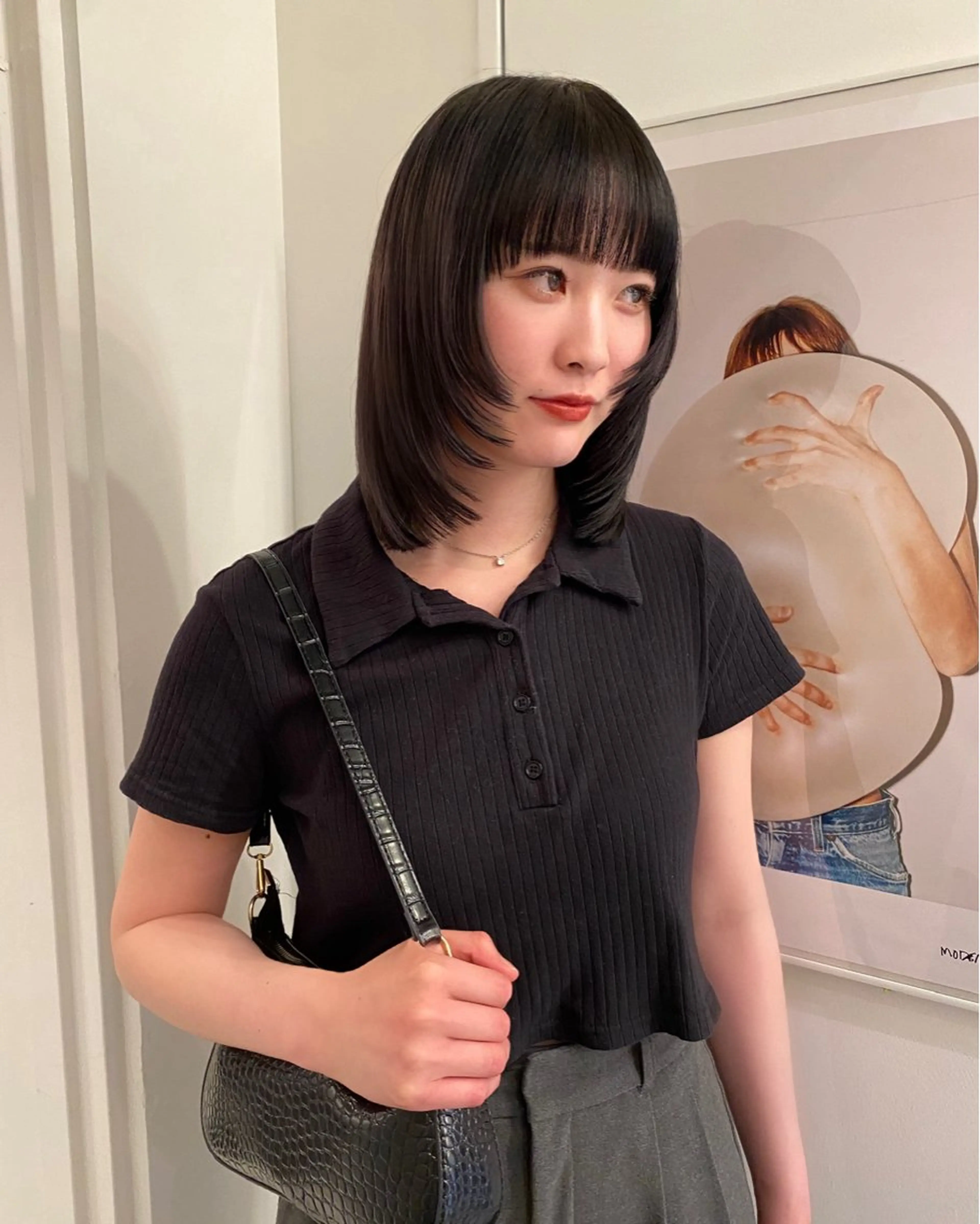 ミディアム カラー カット riria/ボブ /透明感カラー🎀のヘアスタイル