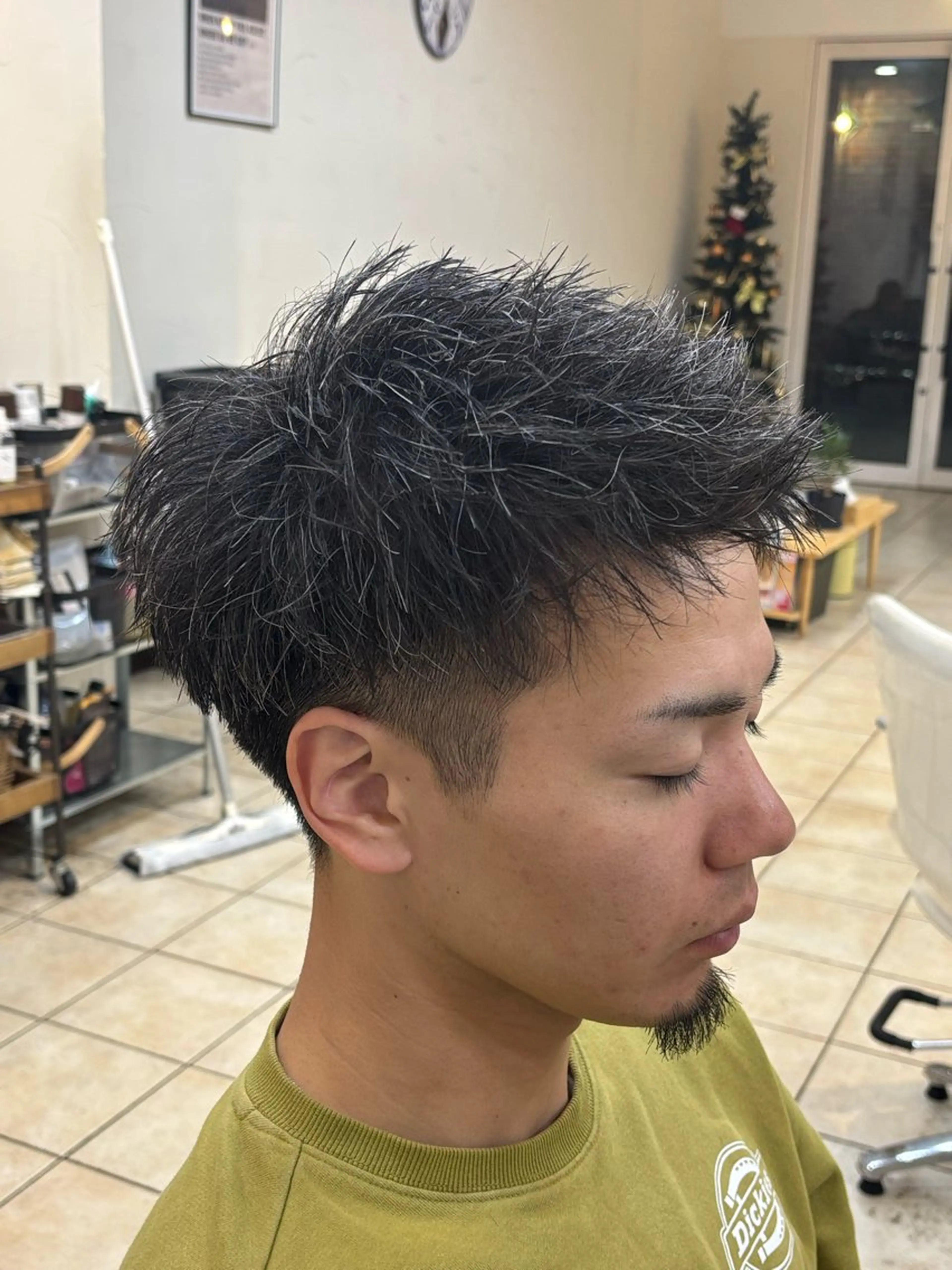 ショート メンズ スパイキーショート ショートヘア カット パーマ スパイキーショート/ メンズパーマ/関内涼のヘアスタイル