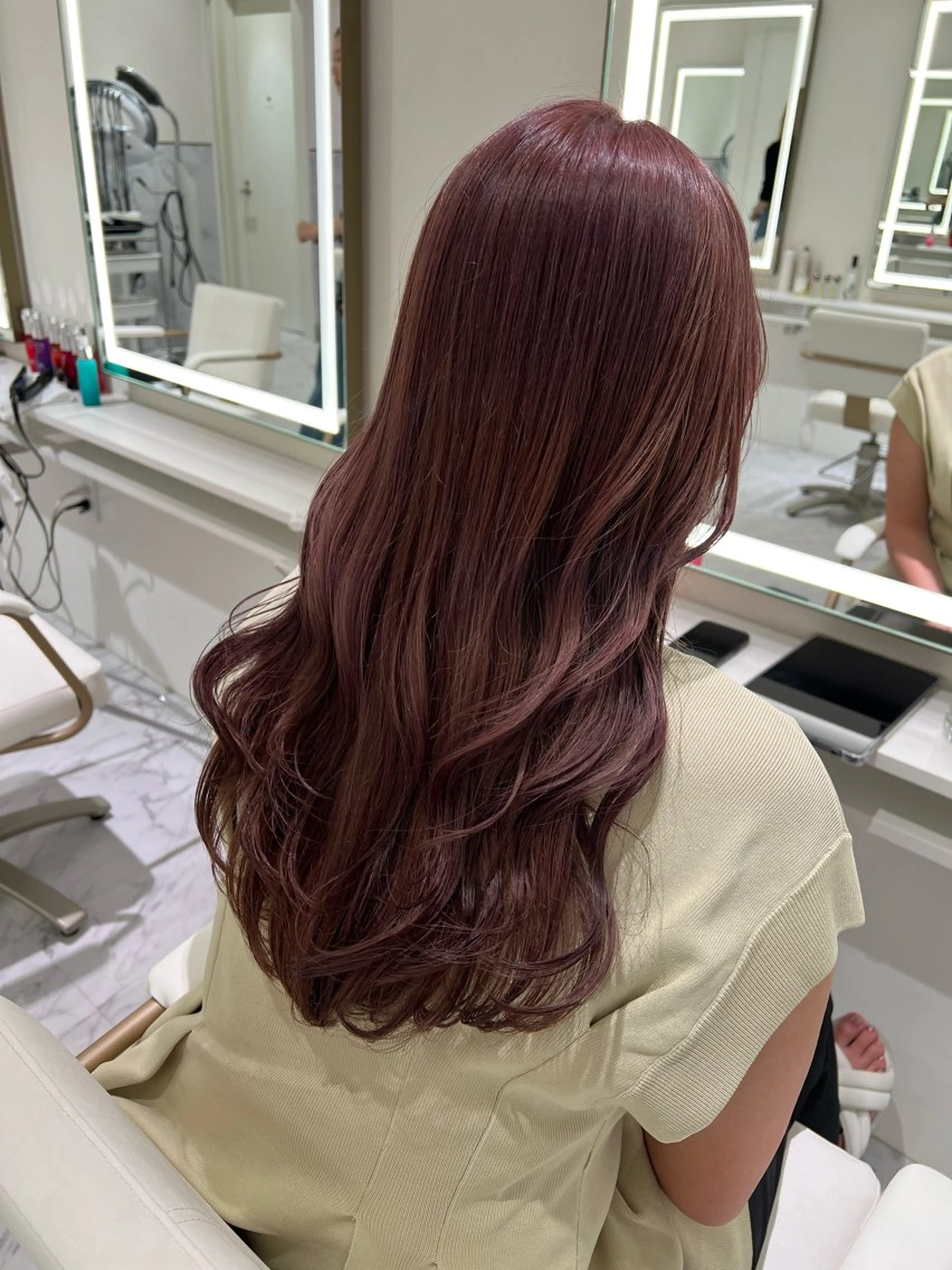 ロング カラー ヘアカラー ParveMix🍀 藤原愛未のヘアスタイル
