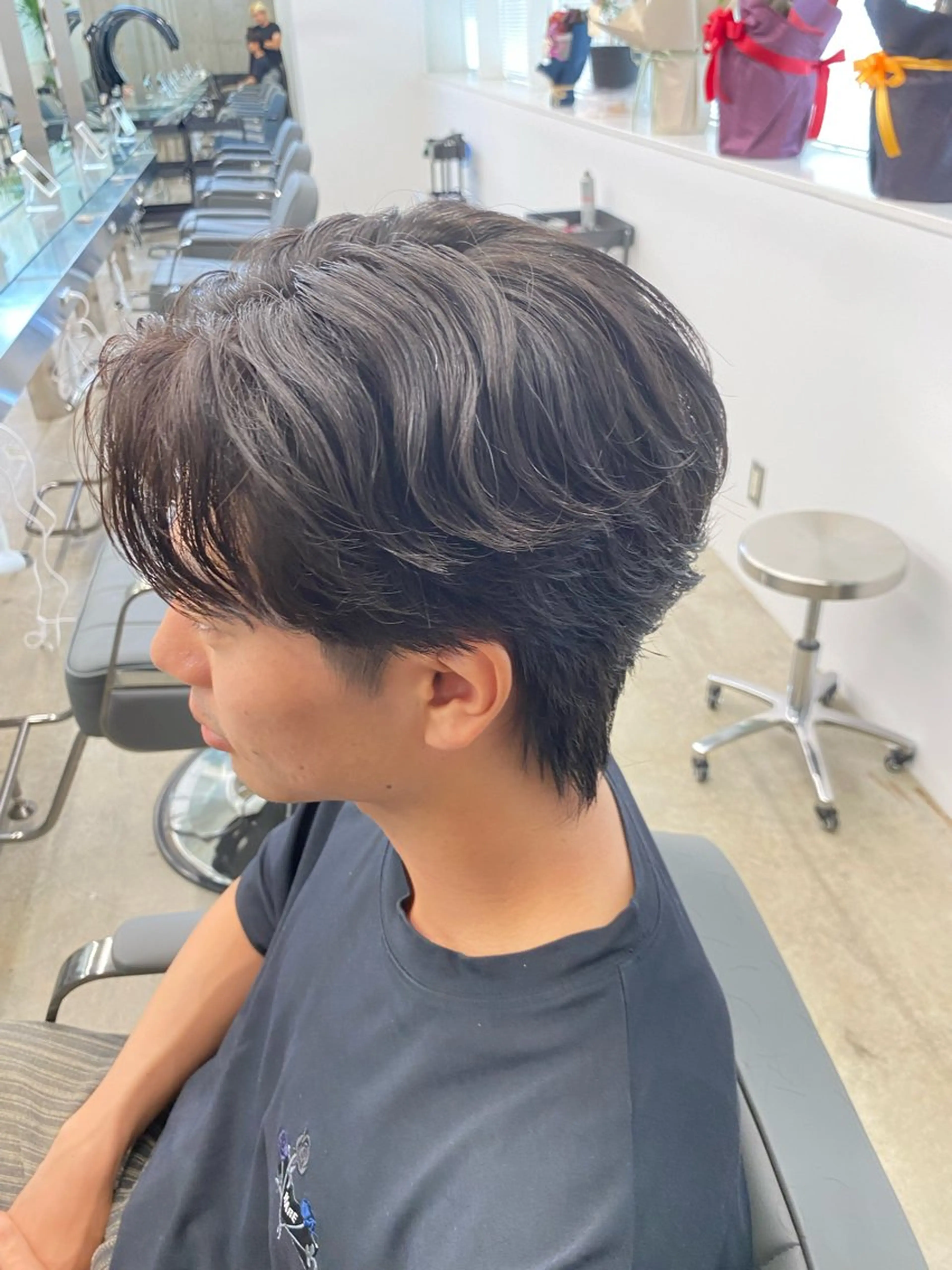 パーマ メンズ カット パーマ パーマ特化/フェザー パーマシャドウ/真生のヘアスタイル