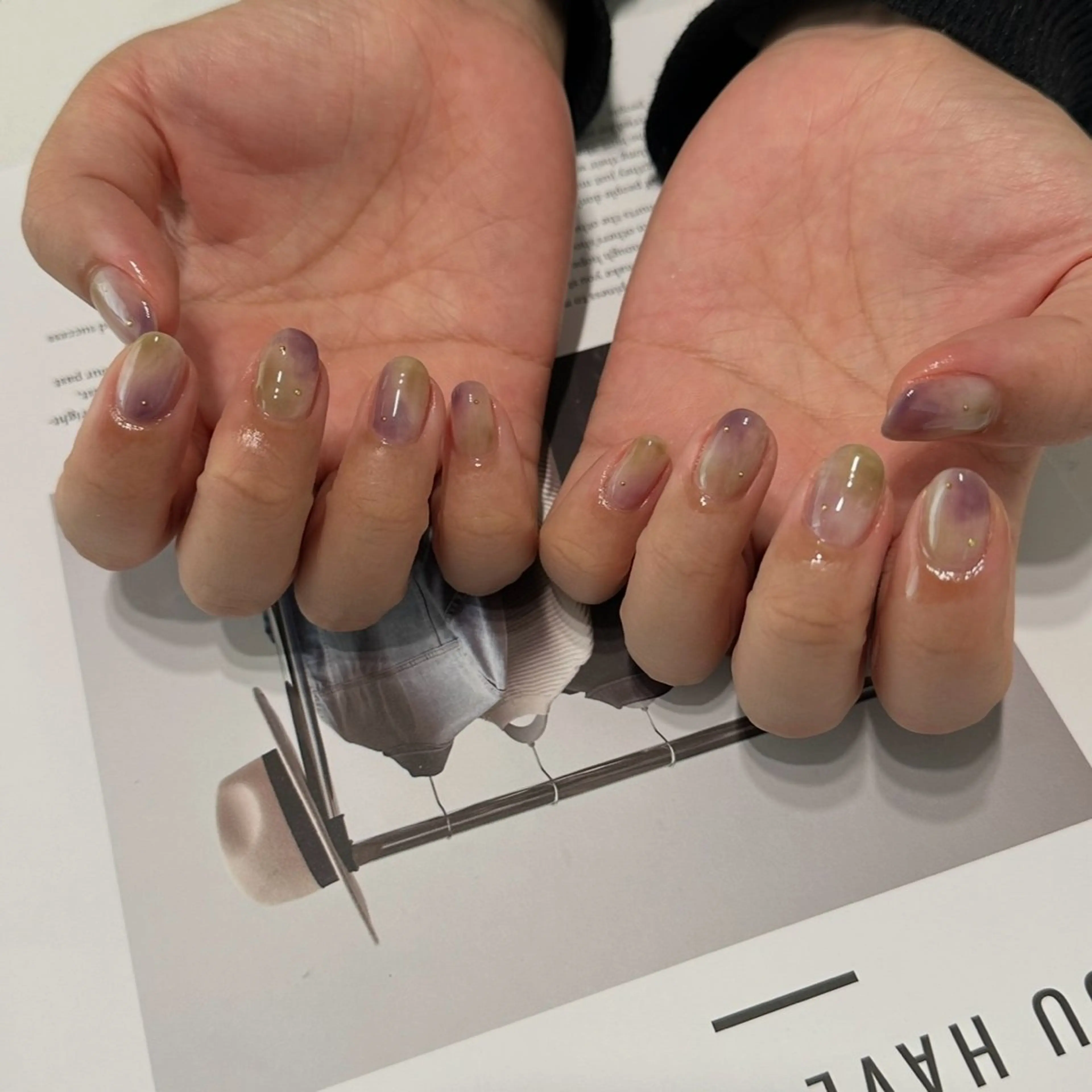 ネイル ニュアンスネイル ハンドネイル nail salon Cyaanのネイルデザイン